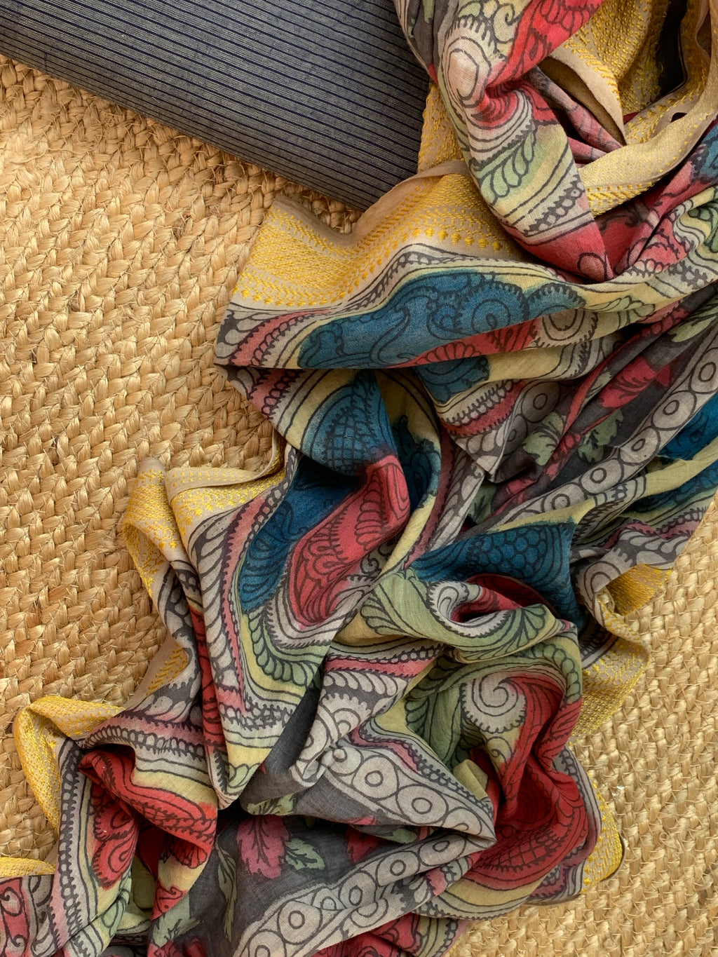 Handcrafted Kalamkari Kurta Dupatta Set