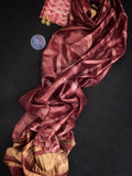 Handwoven & Handmade Tussar Shibori Kurta Dupatta Set