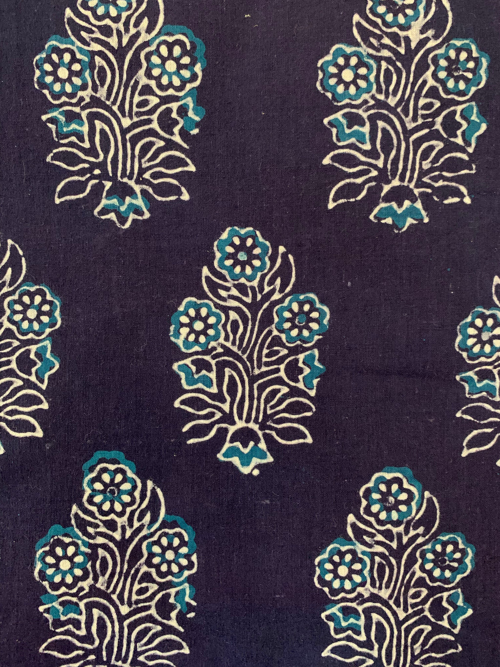 Hand Block Printed Cotton Kurta Bottom Set
