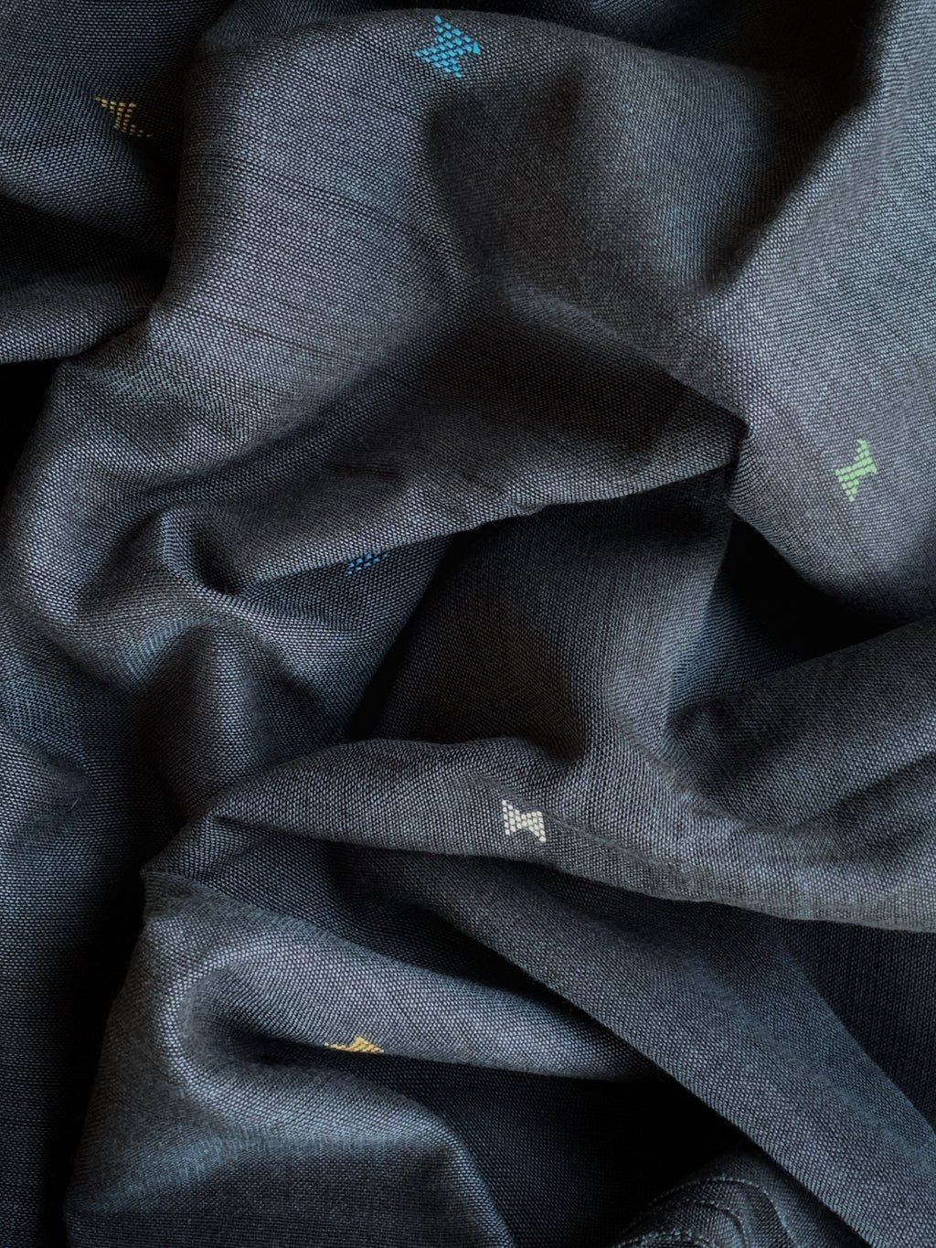 Handwoven Tussar Silk Cotton Bhujodi Kurta Dupatta Set