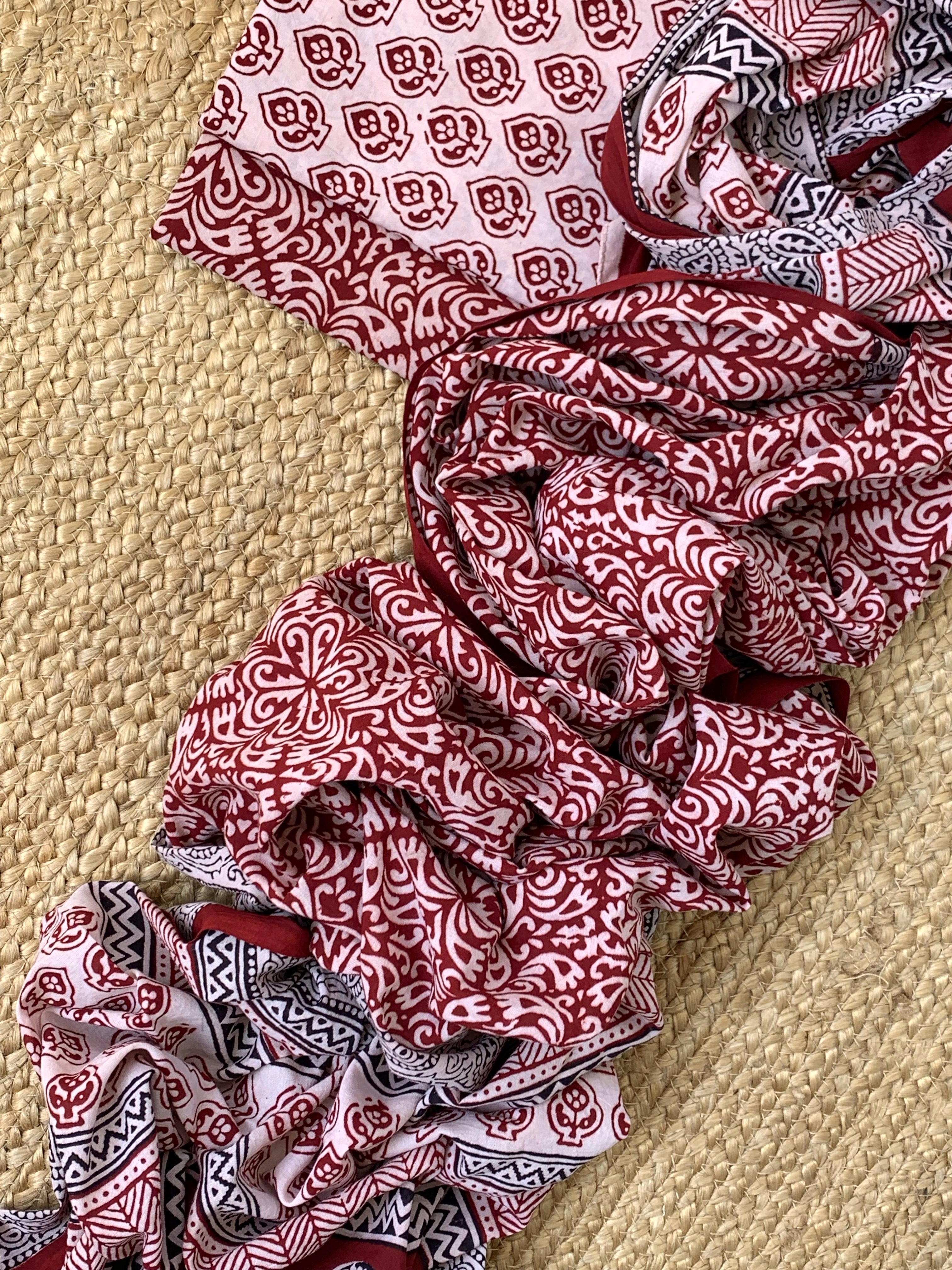 Natural Dyed Bagh Block Print Cotton Suit