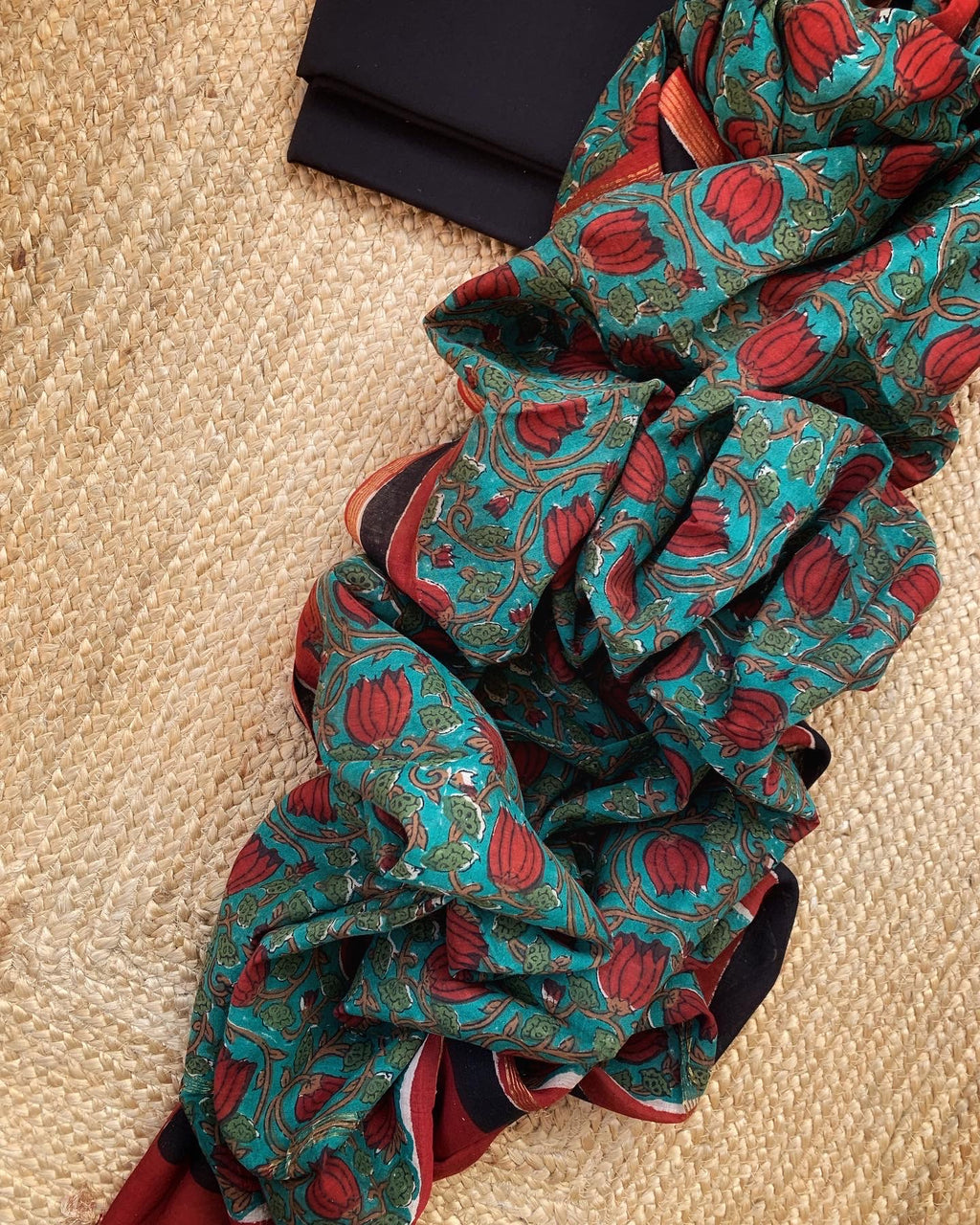 Handcrafted Cotton Chanderi Suit