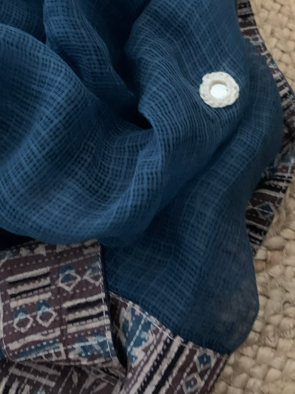 Handblock Ajrakh Cotton Kota Suit