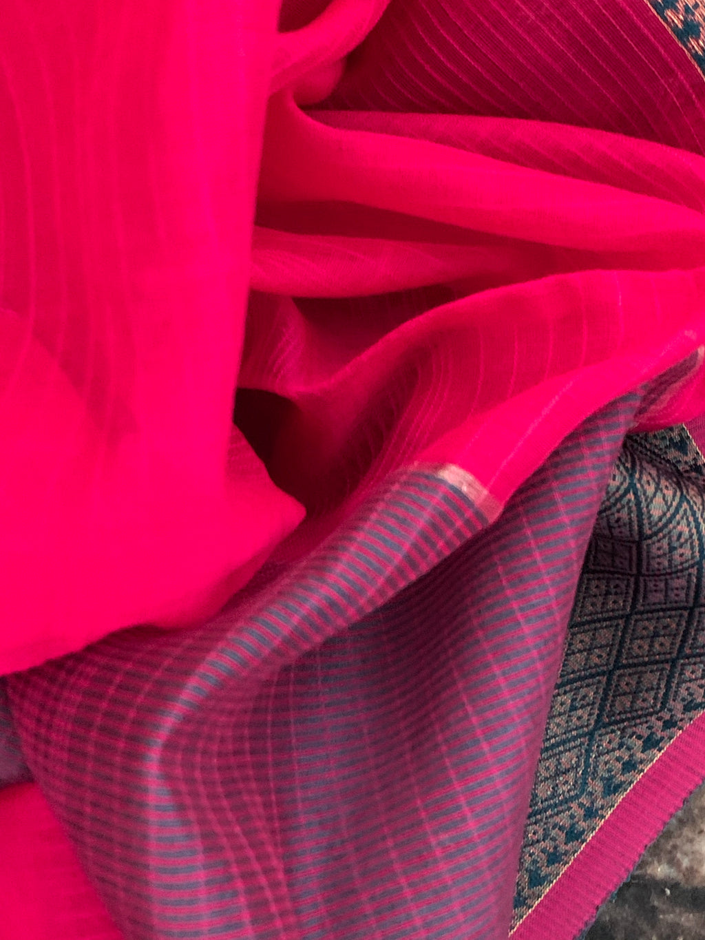 Handwoven Maheshwari Silk Cotton Dupatta