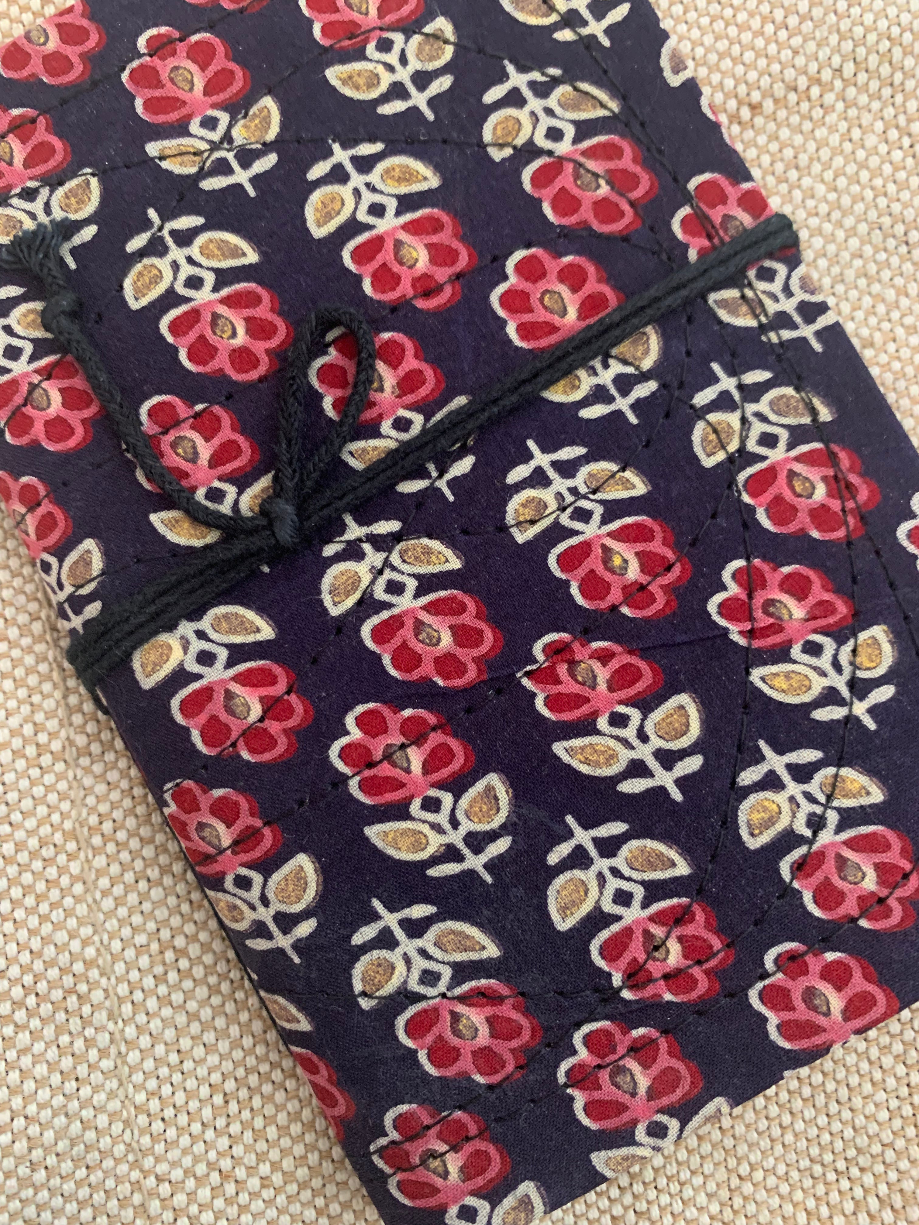 Block Print Fabric Cover Diary