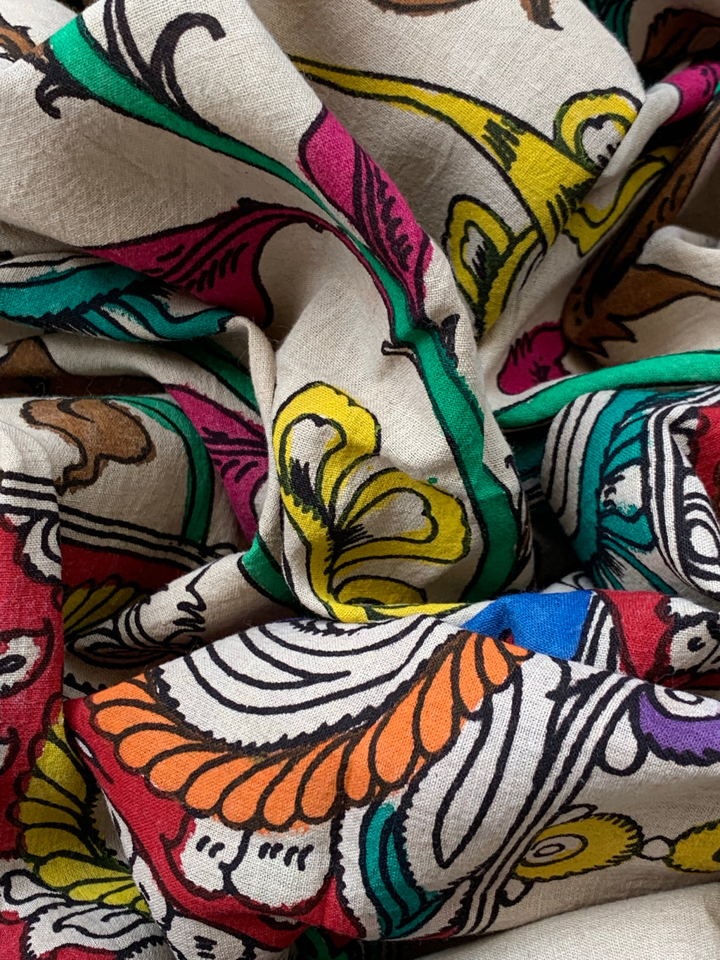 Handwoven Handcrafted Kalamkari Kurta Dupatta Set