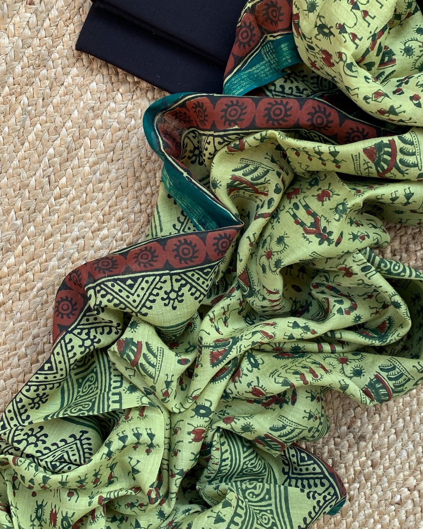 Handcrafted Cotton Chanderi Suit