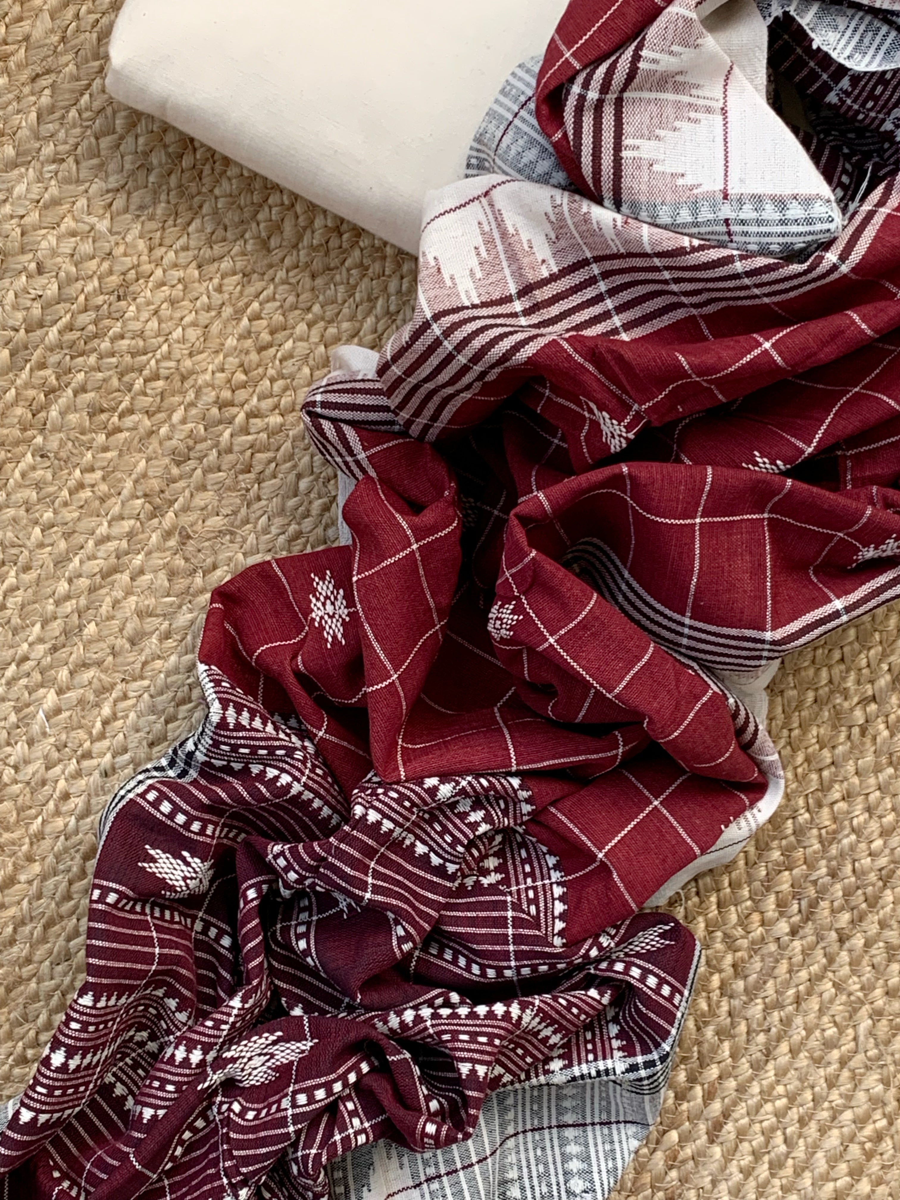 Handspun Handwoven Kotpad Kurta Dupatta Set