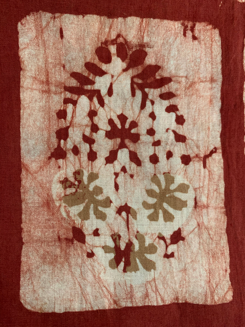 Handblock Batik Cotton Chanderi Suit