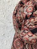 Handblock Ajrakh Dupatta