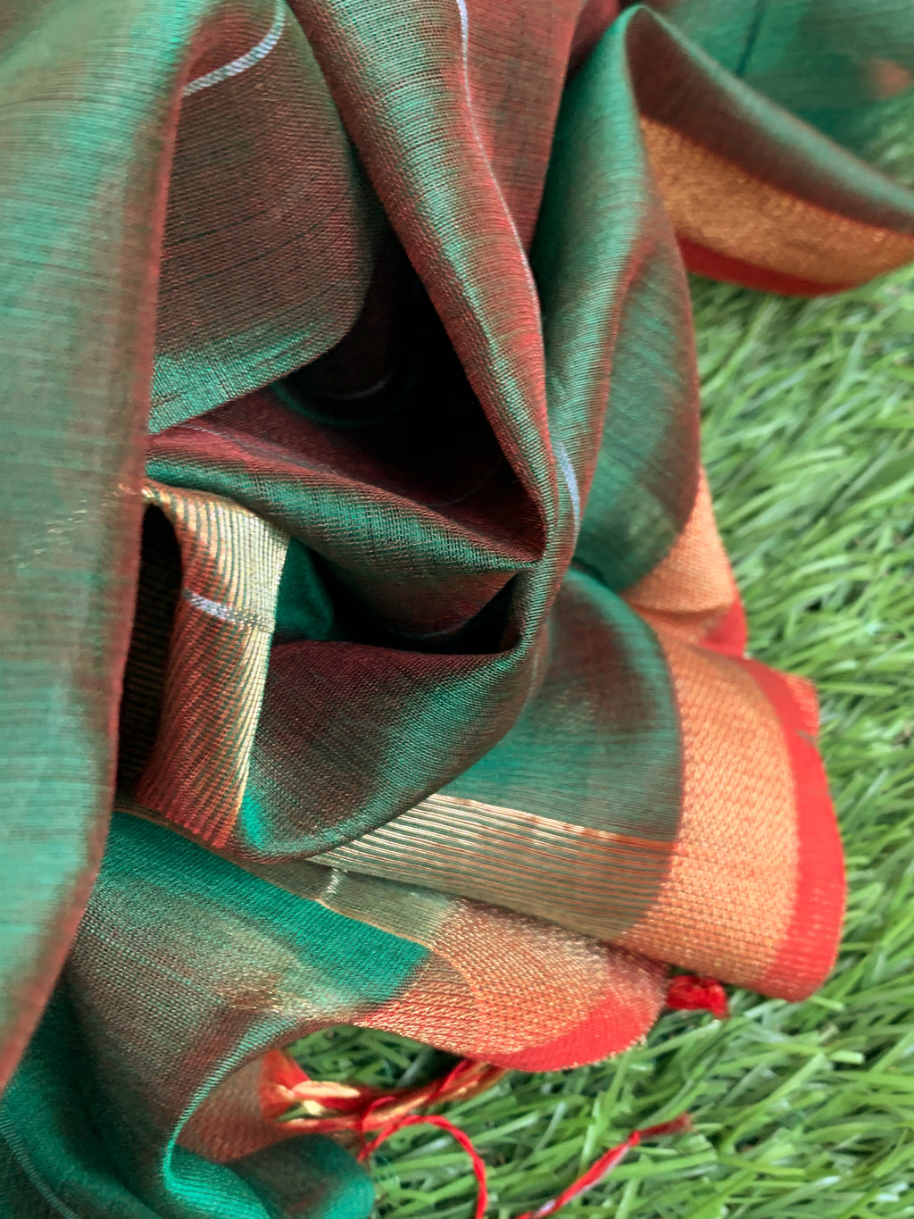 Handwoven Maheshwari Kurta dupatta set