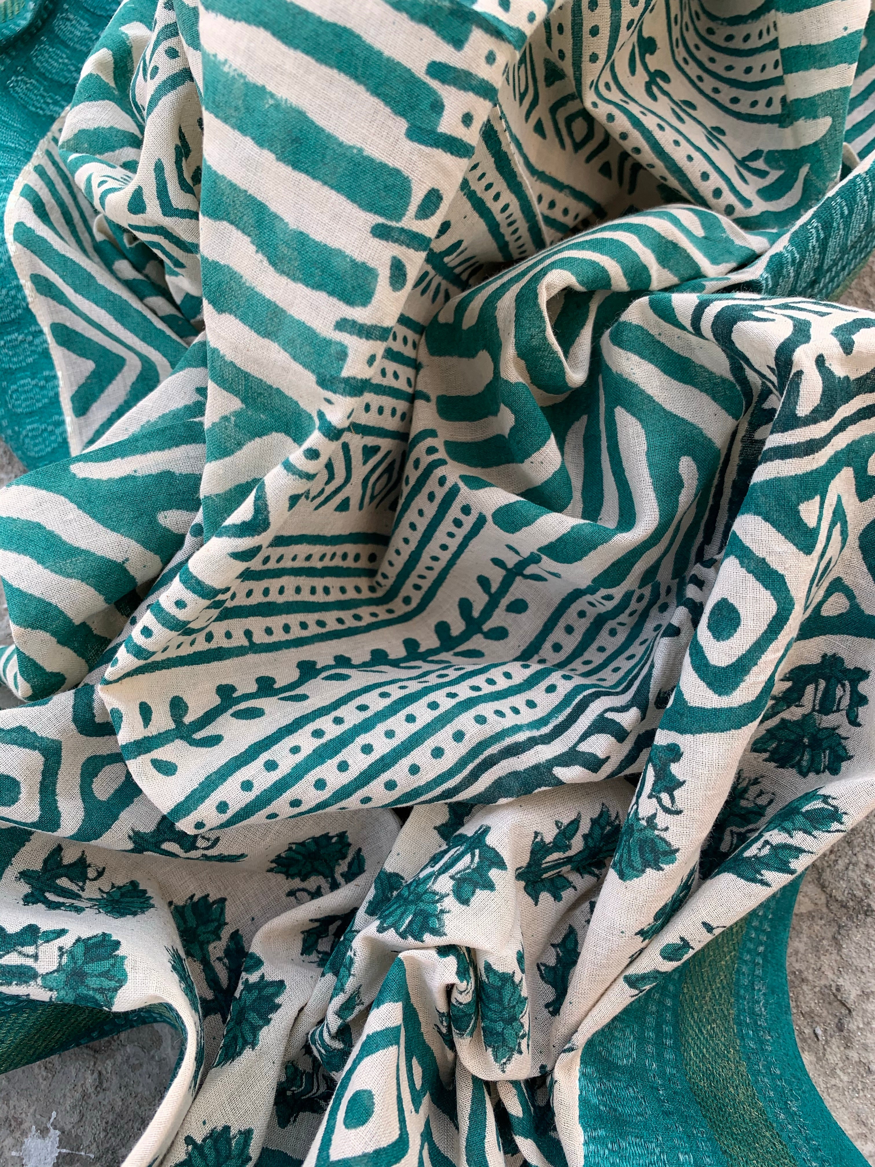 Handblock Cotton Suit