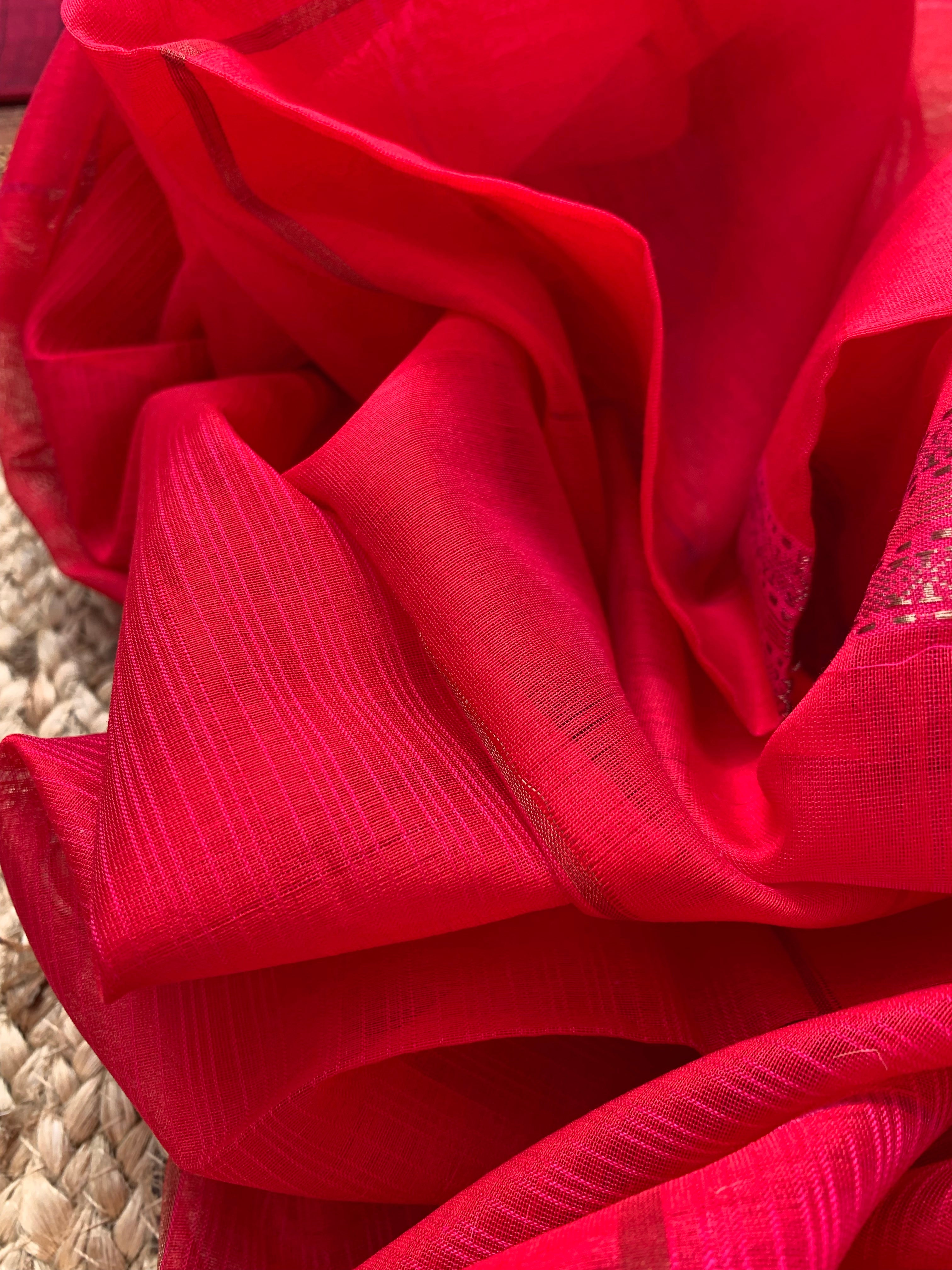 Handwoven Maheshwari Kurta dupatta set