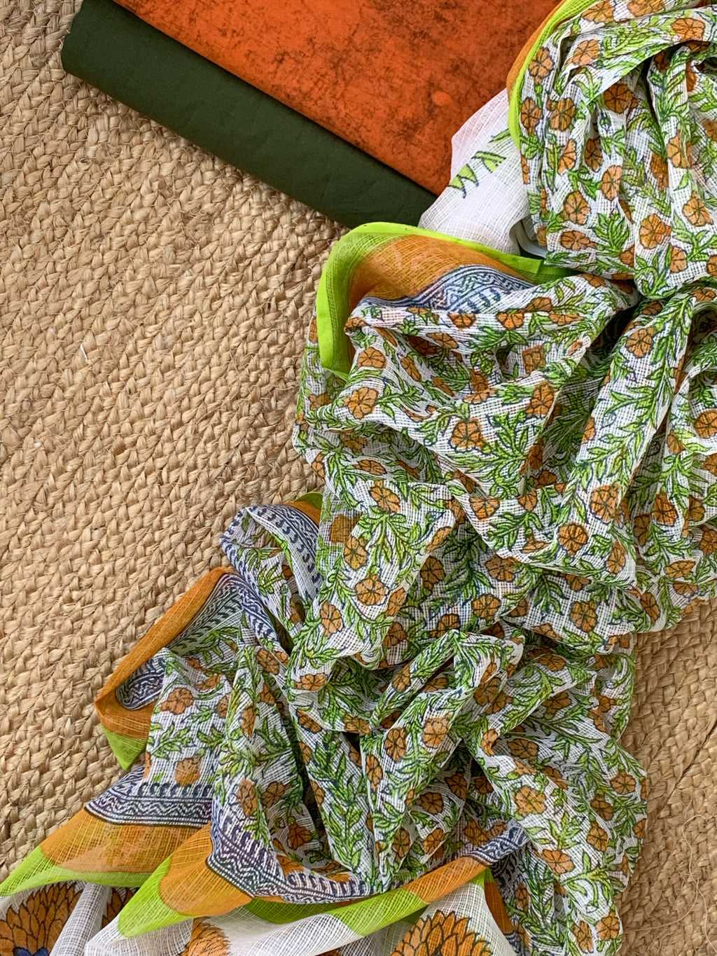 Handblock Cotton Kota Suit