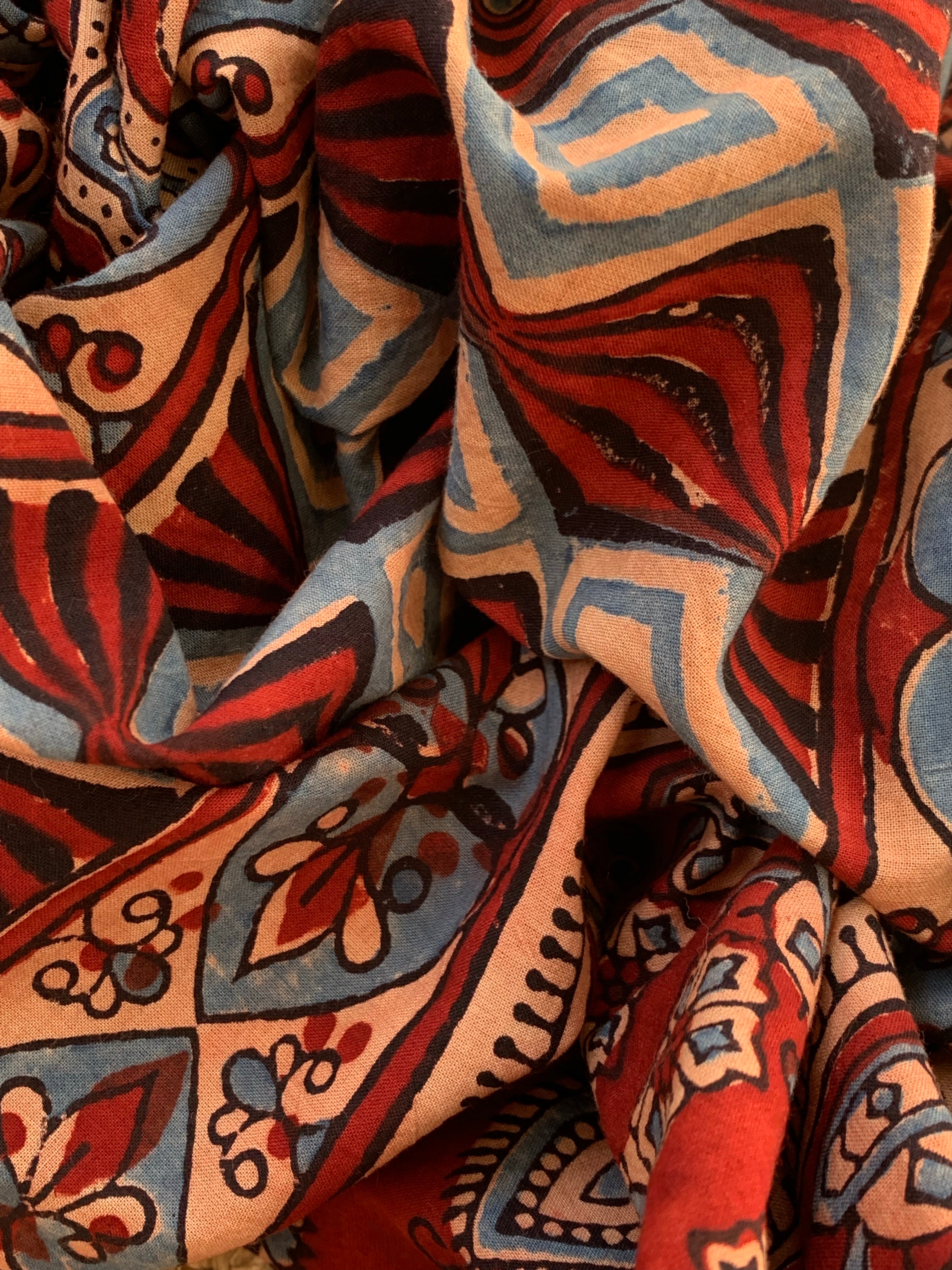 Handcrafted Bandhani Ajrakh Cotton Suit