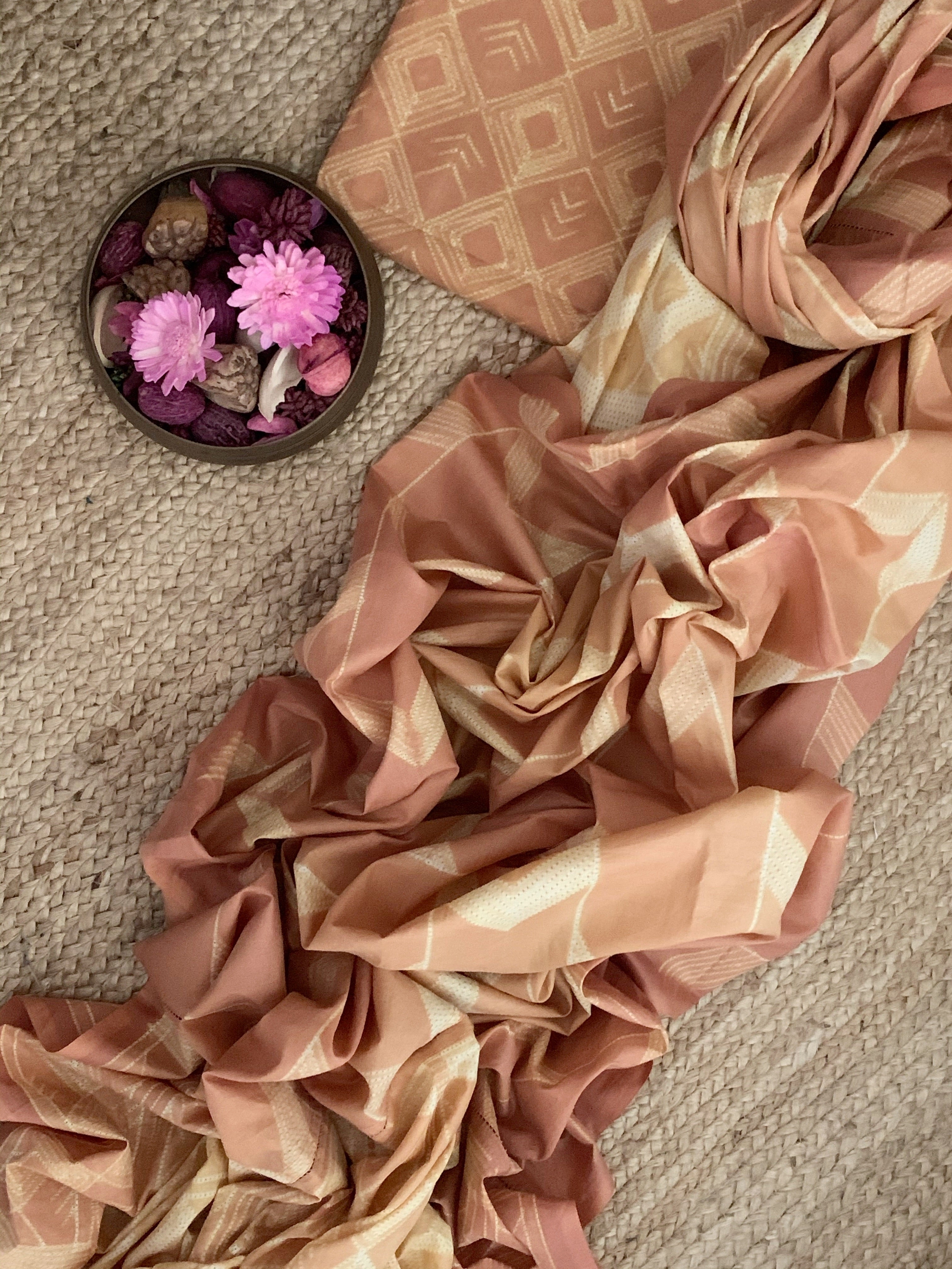 Handcrafted Shibori Kurta Dupatta Set