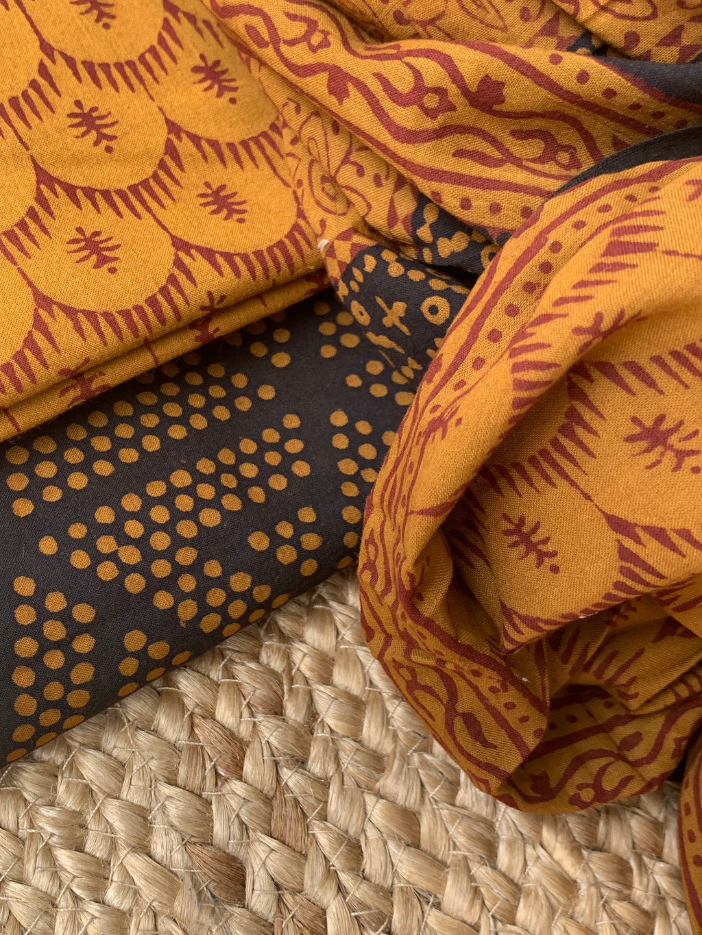 Natural Dyed Bagh Block Print Cotton Suit
