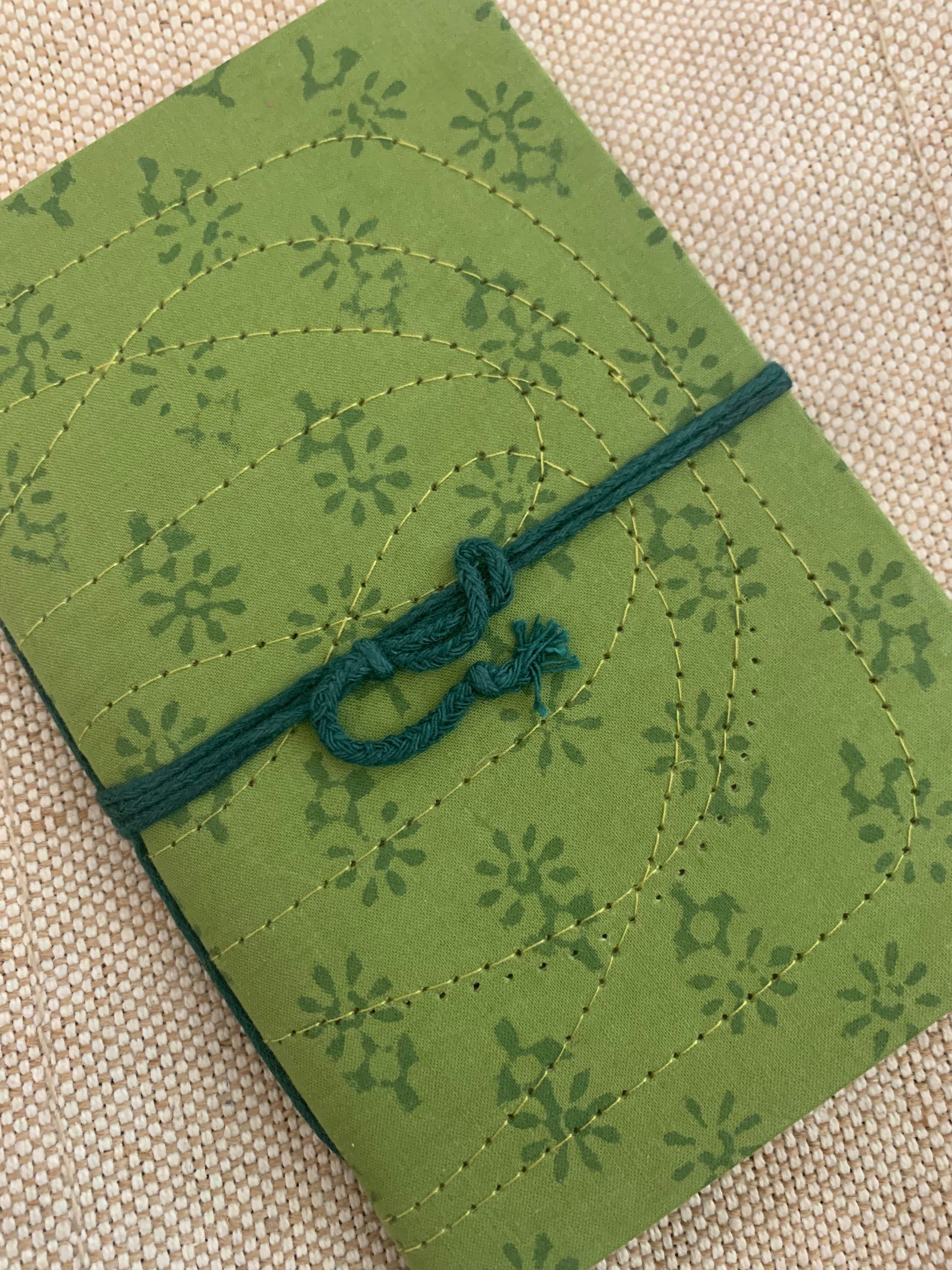 Block Print Fabric Cover Diary