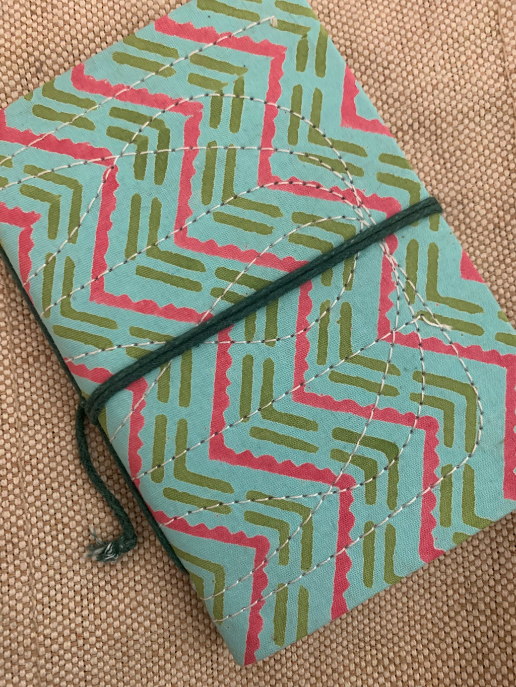 Block Print Fabric Cover Diary