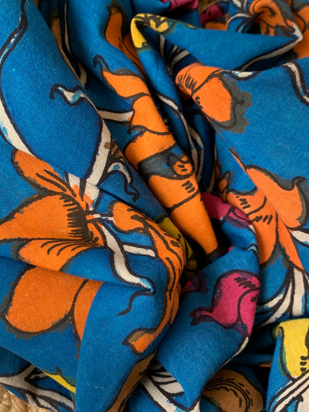 Handwoven Handcrafted Kalamkari Kurta Dupatta Set