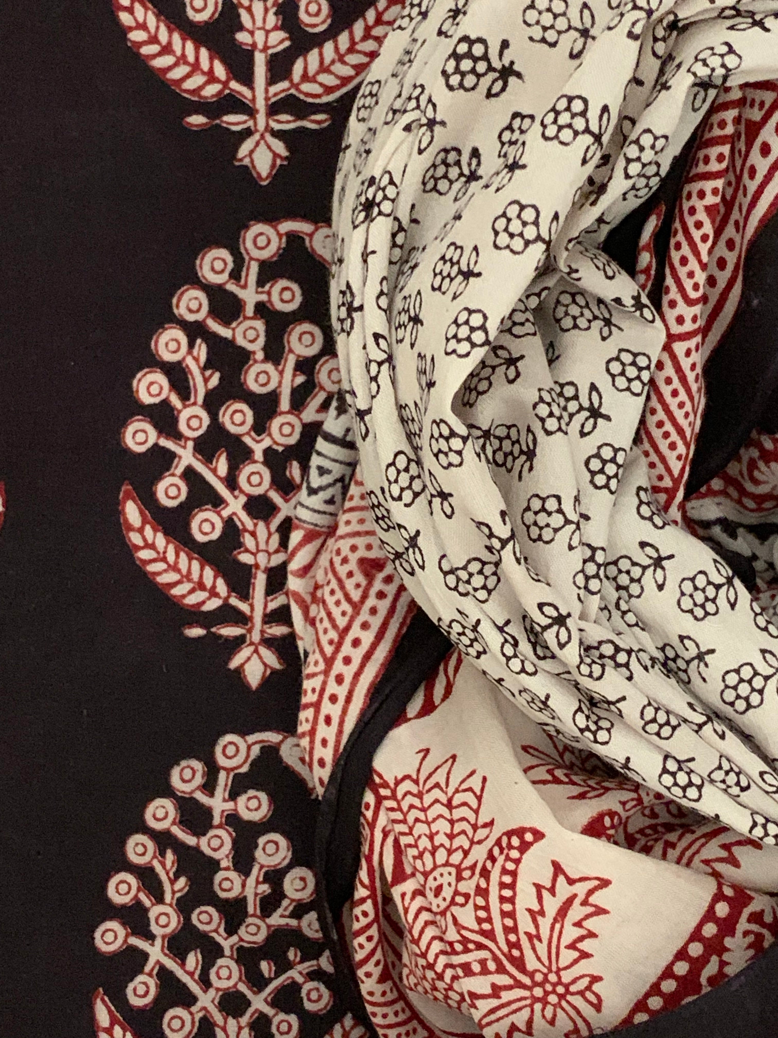 Natural Dyed Bagh Handblock Cotton Suit
