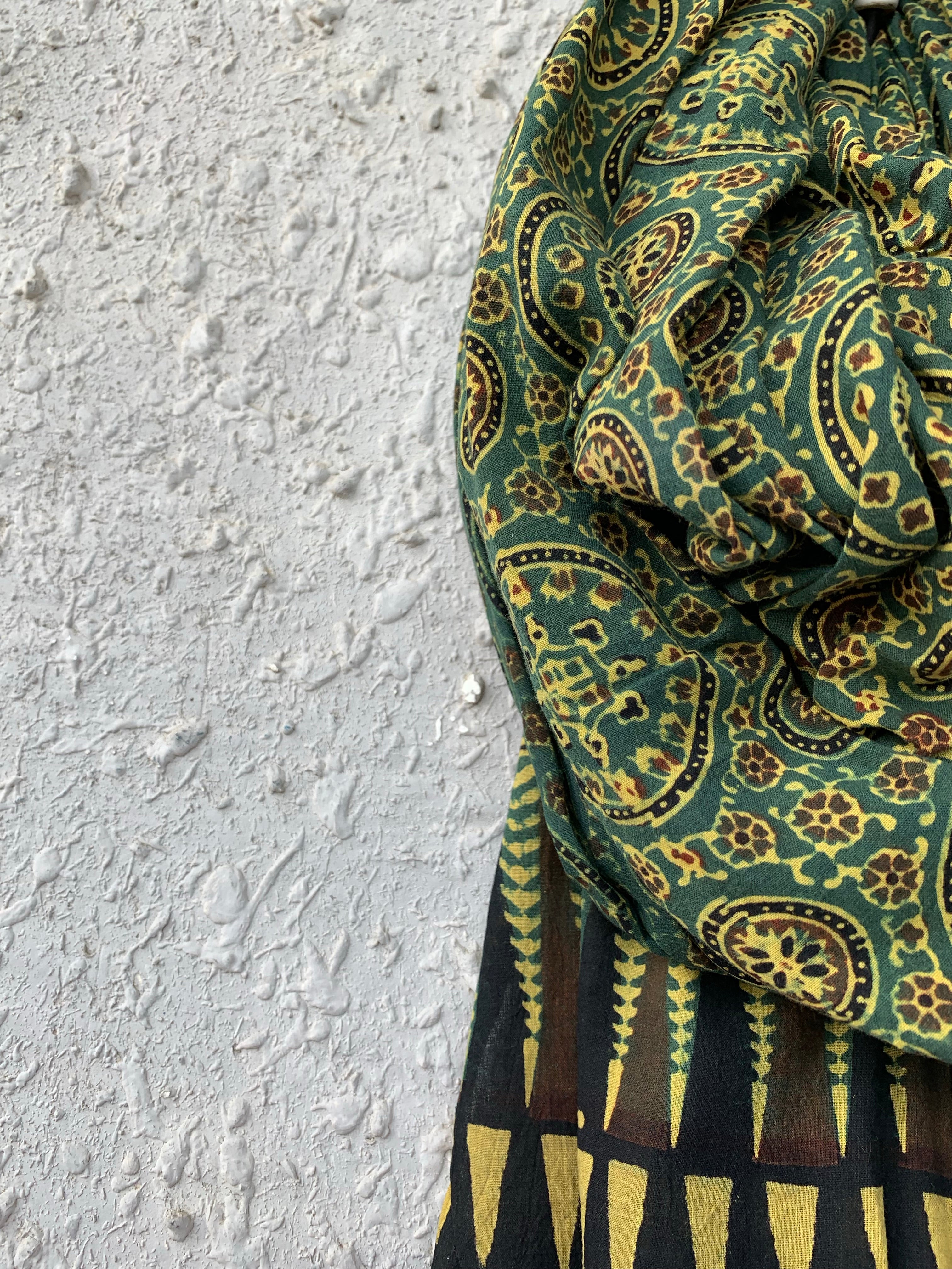 Handblock Ajrakh Dupatta