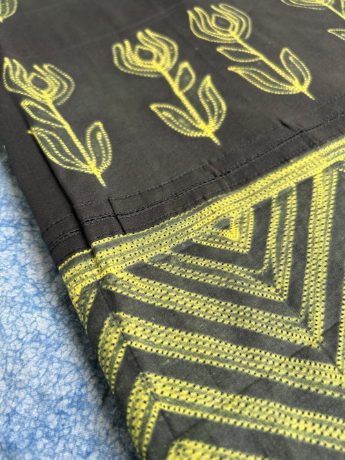 Hand done shibori Cotton Fabric