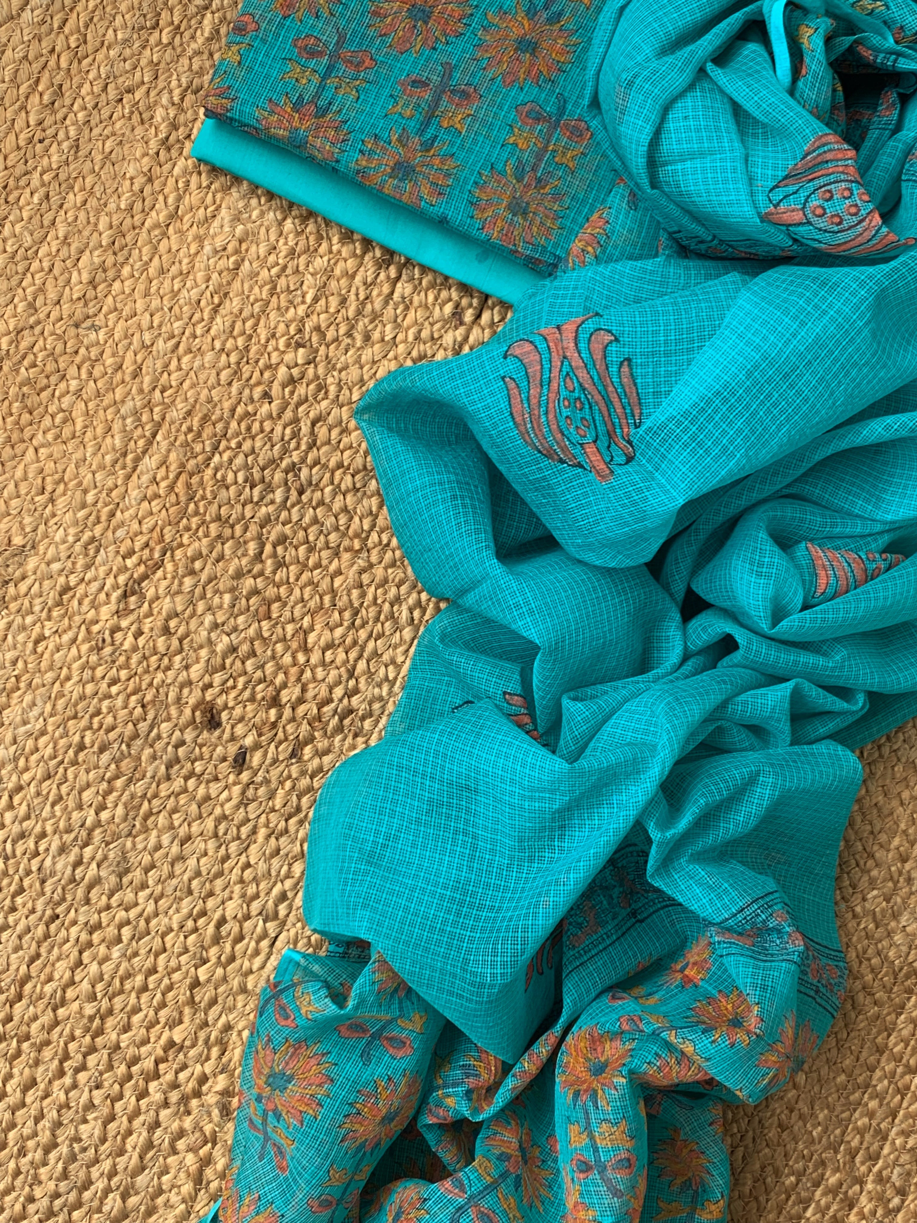 Handblock Kota Cotton Suit