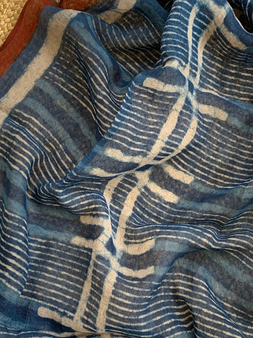 Handcrafted Linen Kurta Dupatta Set