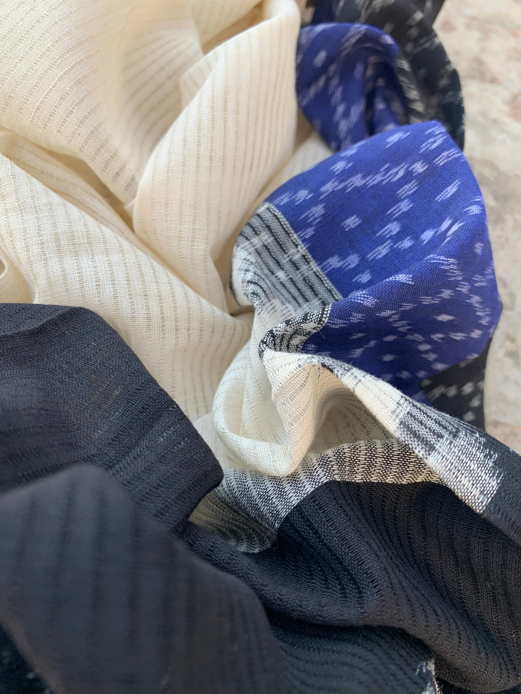 Handwoven Ikat Kurta  Dupatta set