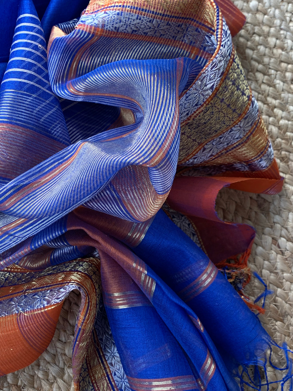 Handwoven Maheshwari Kurta dupatta set