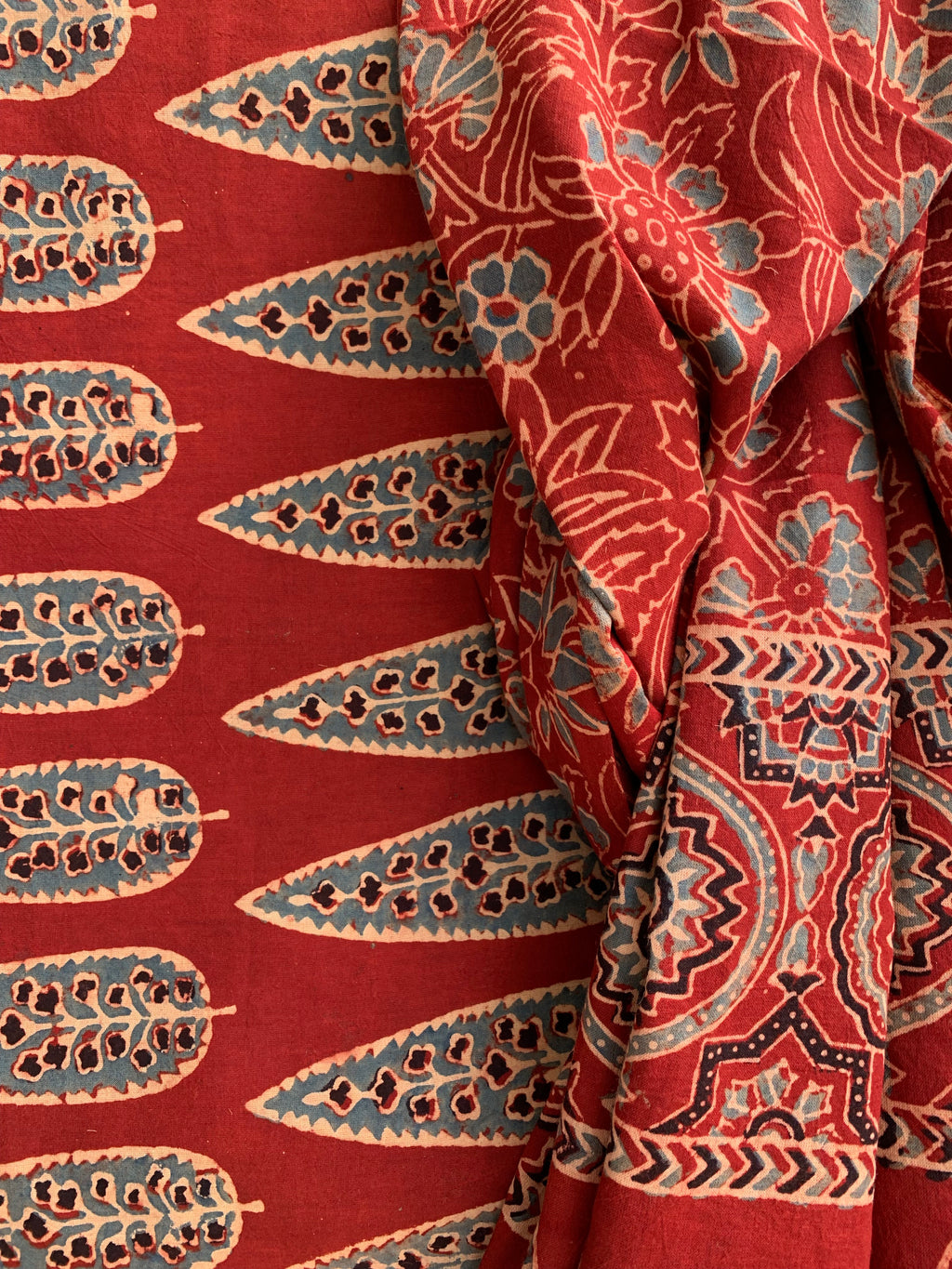 Natural Dye Ajrakh Kurta Dupatta set