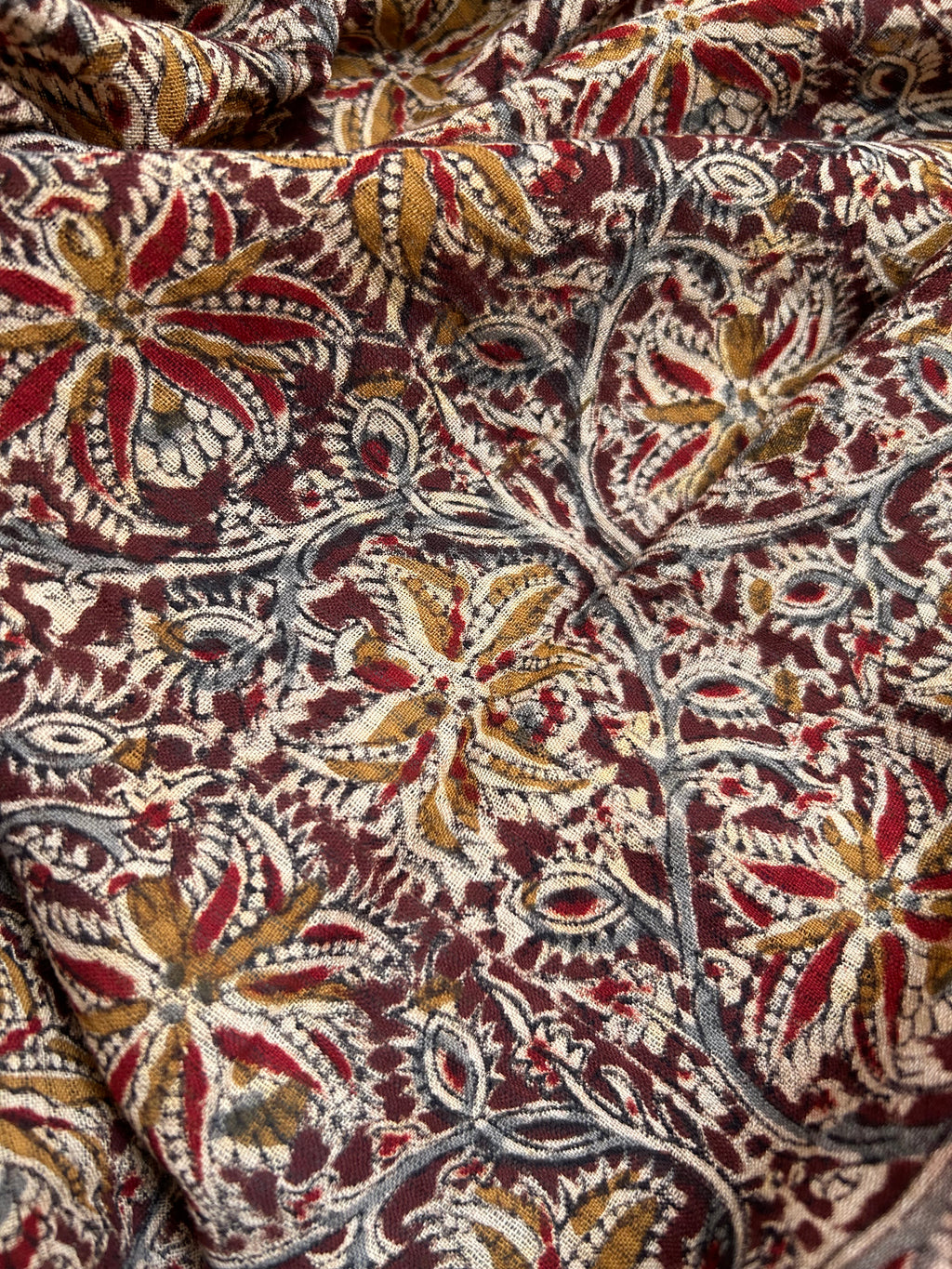 Handwoven Handcrafted Double Ikat Kalamkari Kurta Dupatta Set