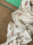 Handwoven Chikankari Maheshwari Kurta dupatta set