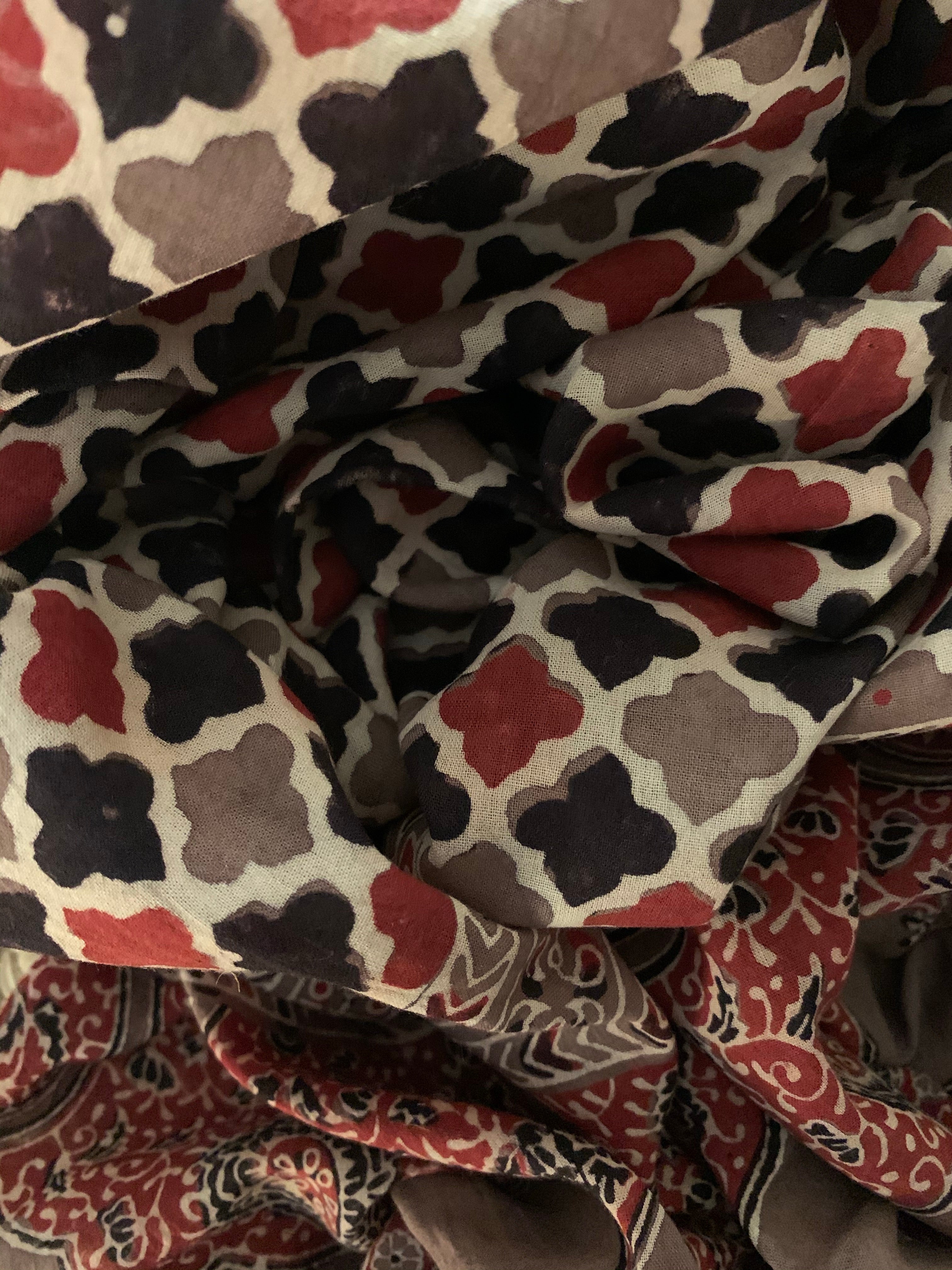 Handblock Ajrakh Suit