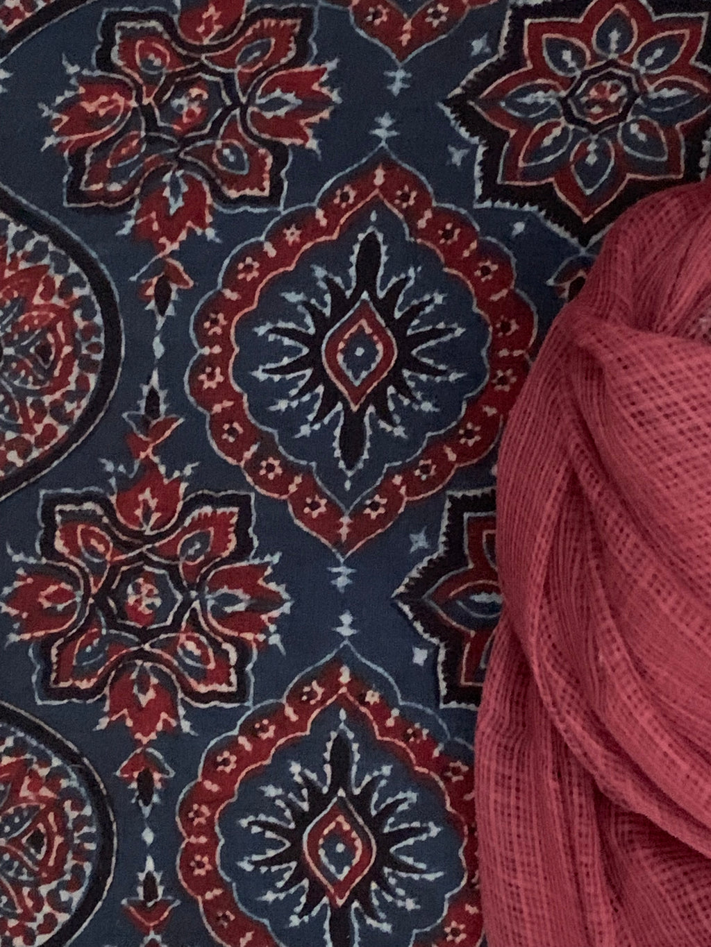 Handblock Ajrakh Kota Suit