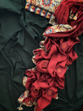 Handblock Kalamkari Cotton Mul Dupatta Suit