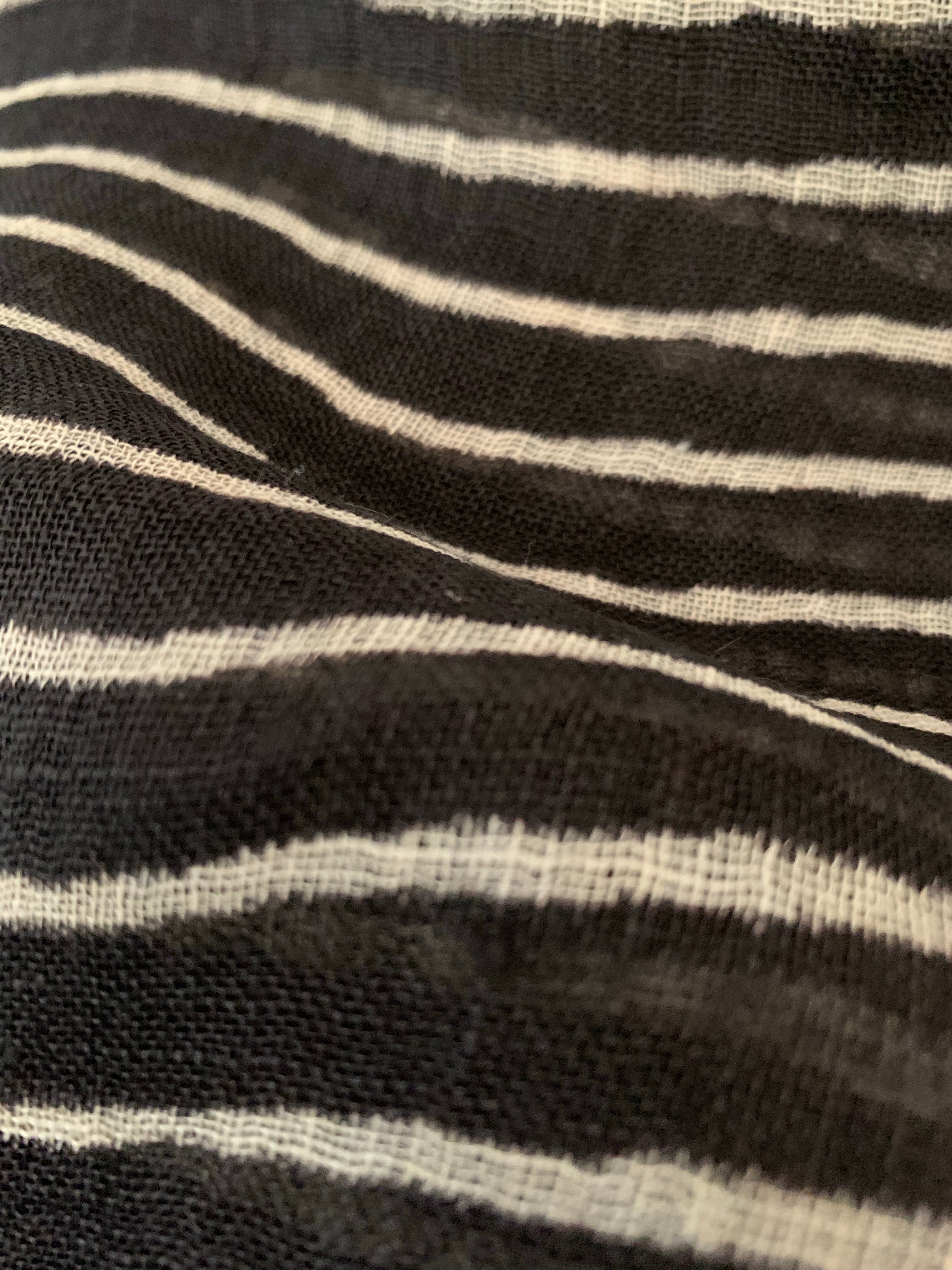 Handblock Printed Linen Dupatta