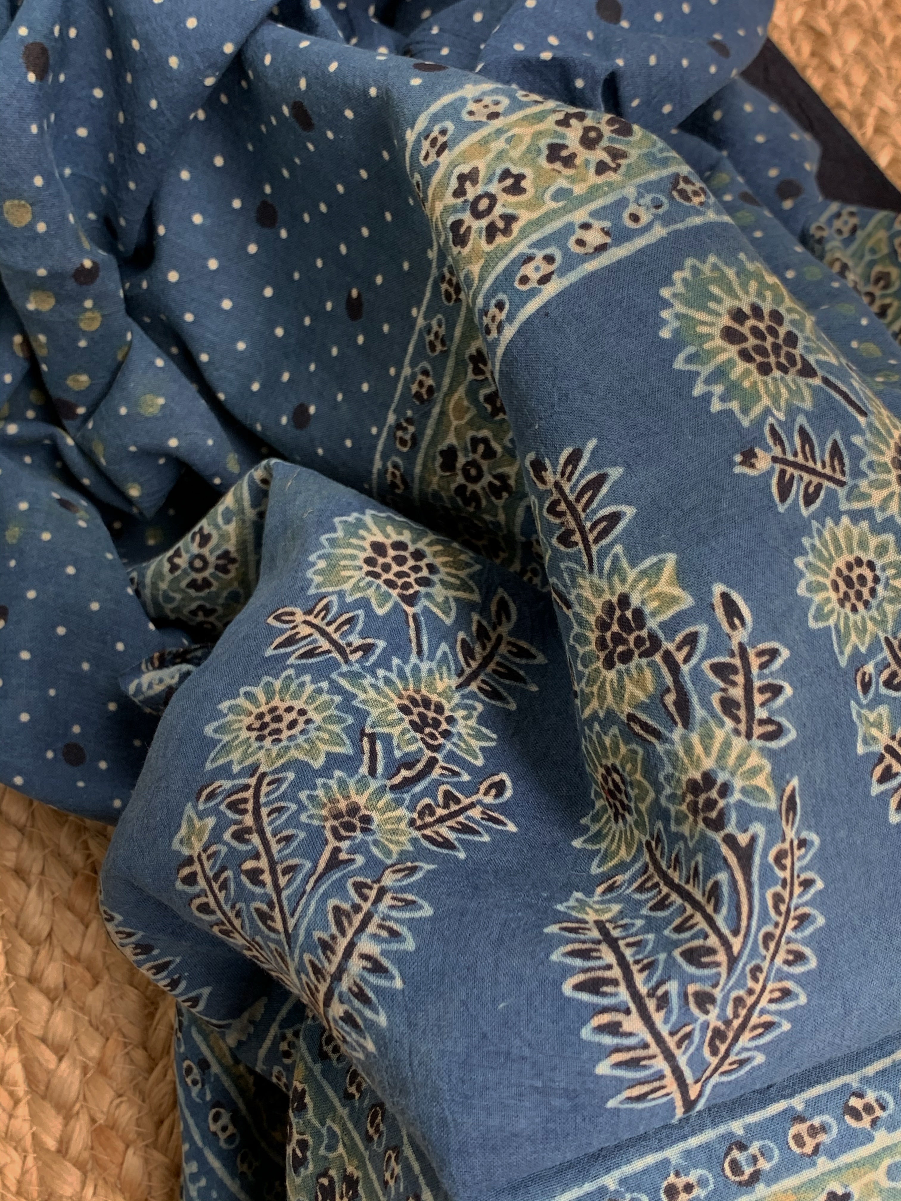 Handcrafted Bandhani Ajrakh Cotton Suit