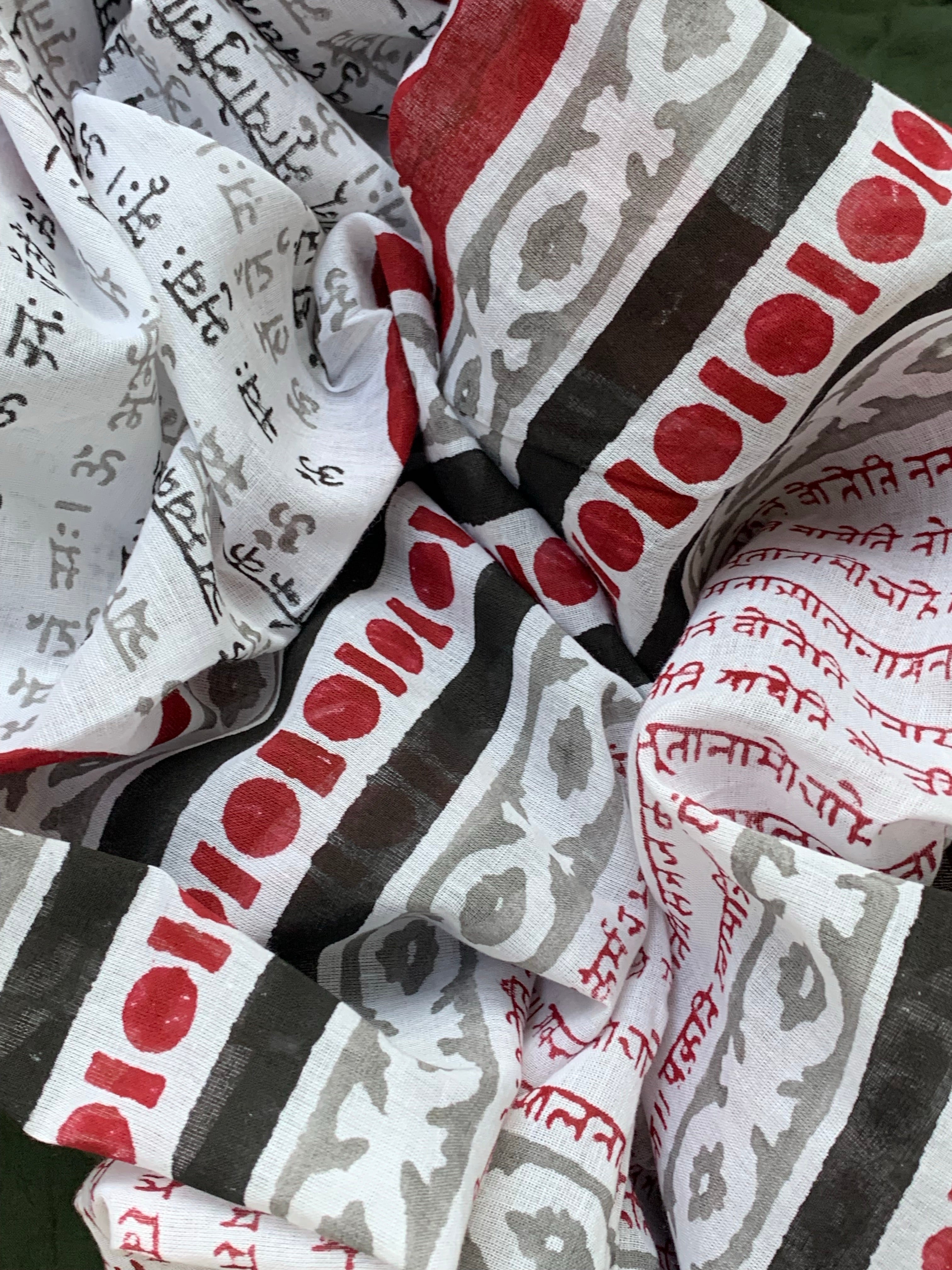 Handcrafted Cotton Kurta Dupatta set