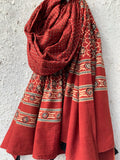 Handblock Ajrakh Dupatta