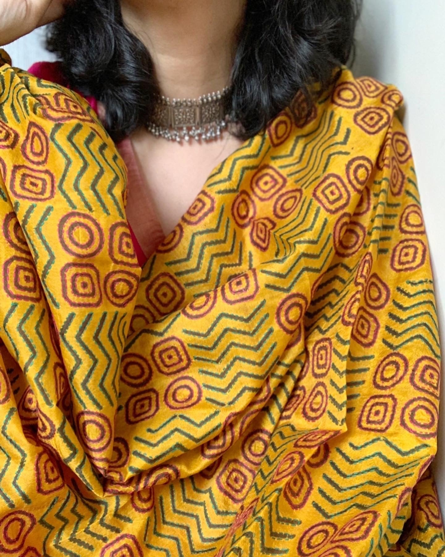 Handcrafted Kantha Cotton Silk Dupatta