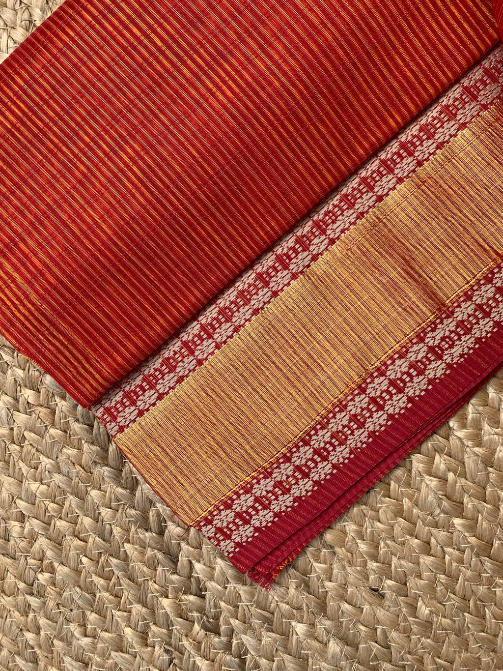 Handwoven Maheshwari Kurta dupatta set