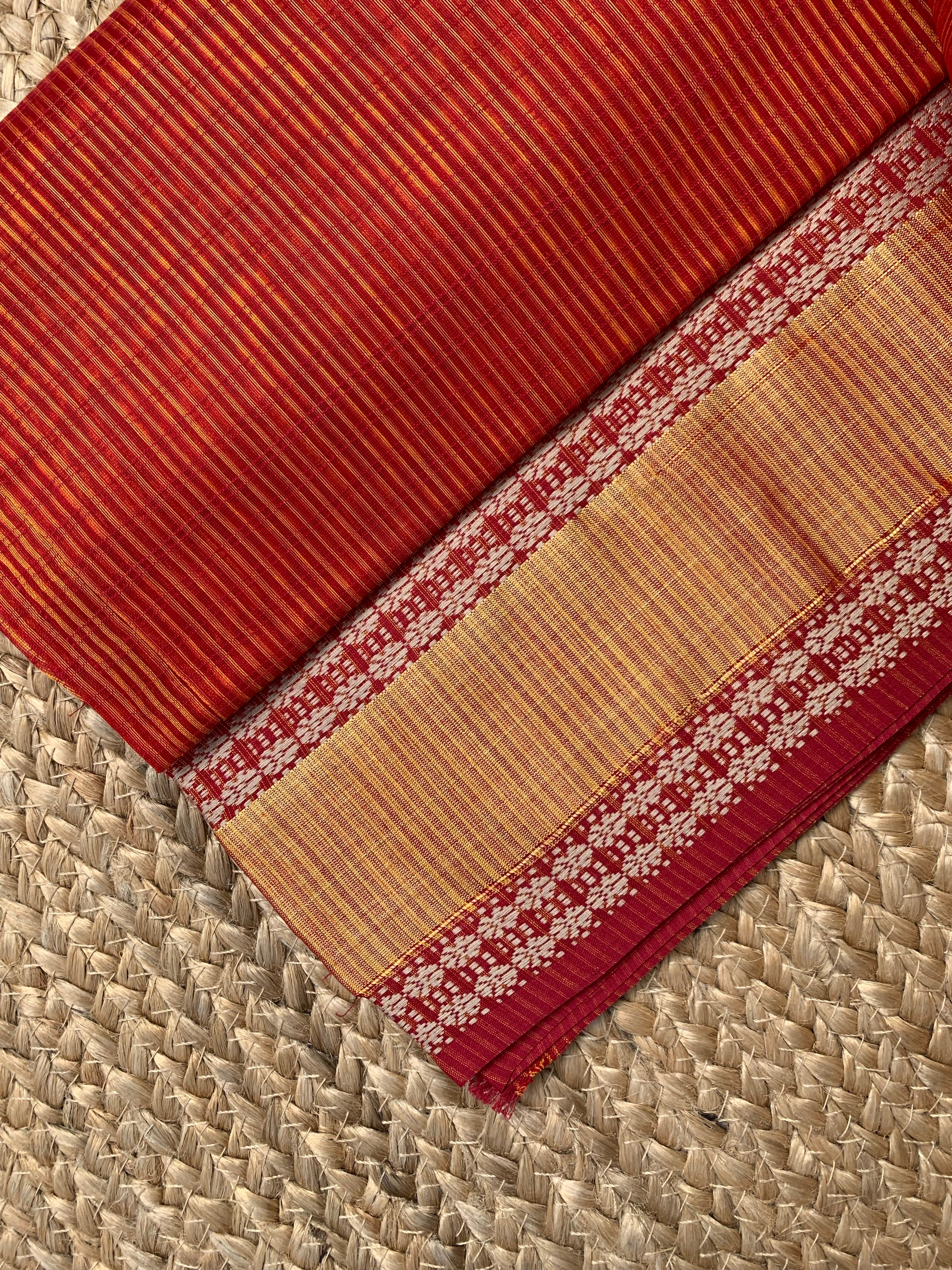 Handwoven Maheshwari Kurta dupatta set