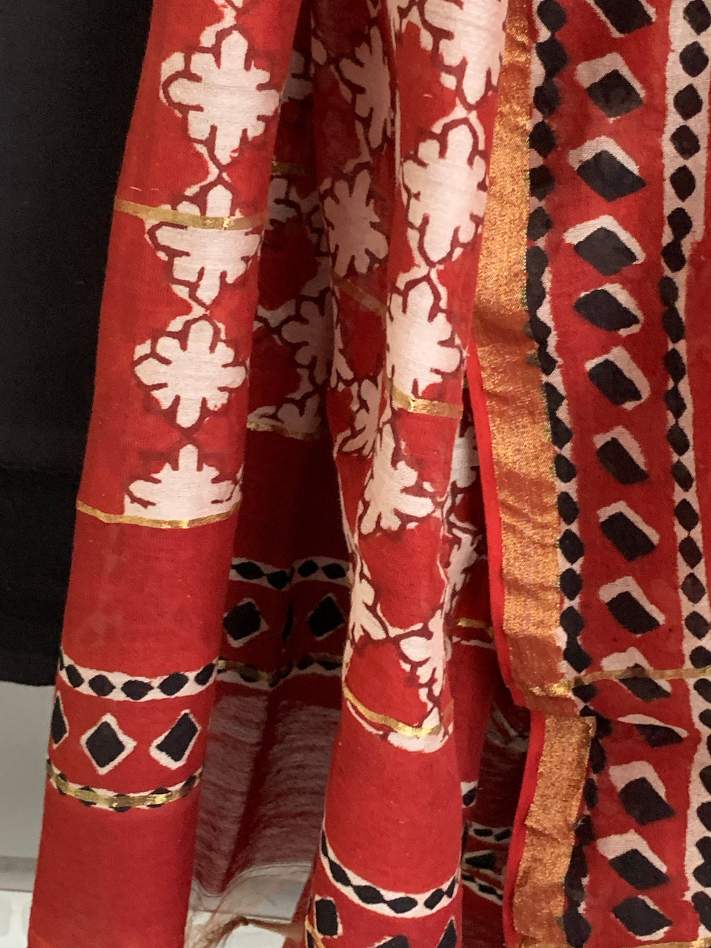 Handcrafted Cotton Chanderi Suit