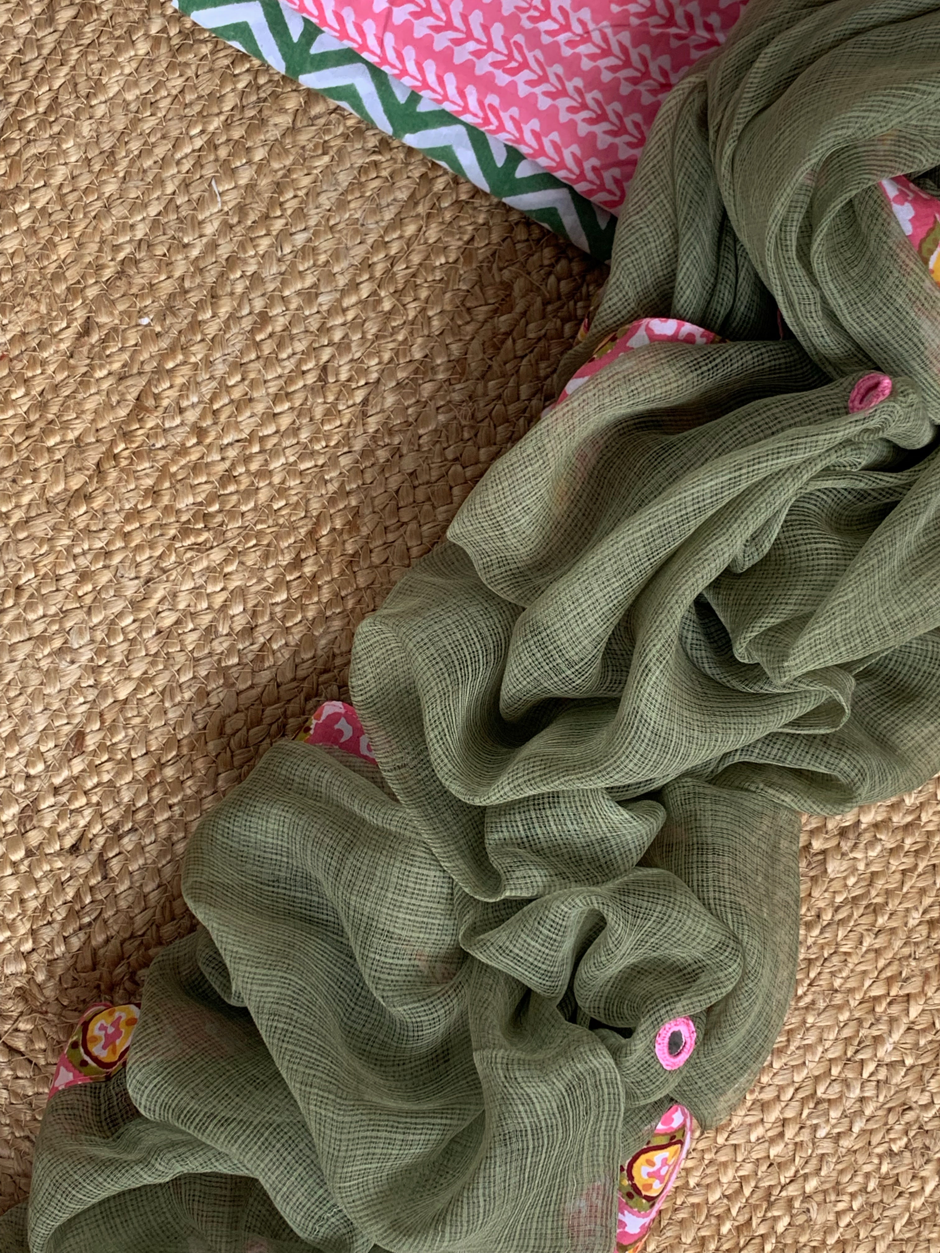 Handblock Cotton Kota Suit