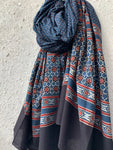 Handblock Ajrakh Dupatta