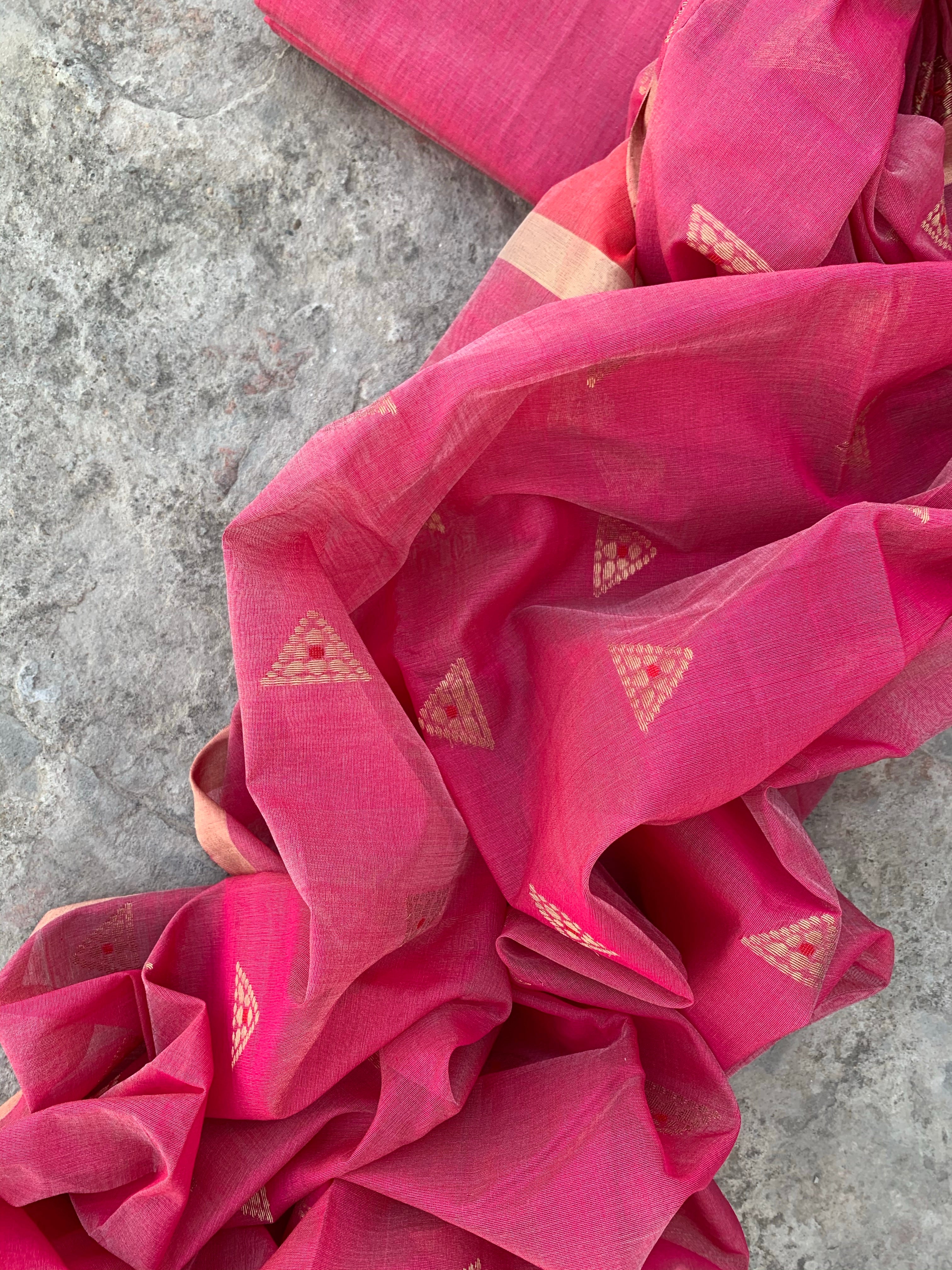 Handwoven Chanderi Kurta Dupatta Set