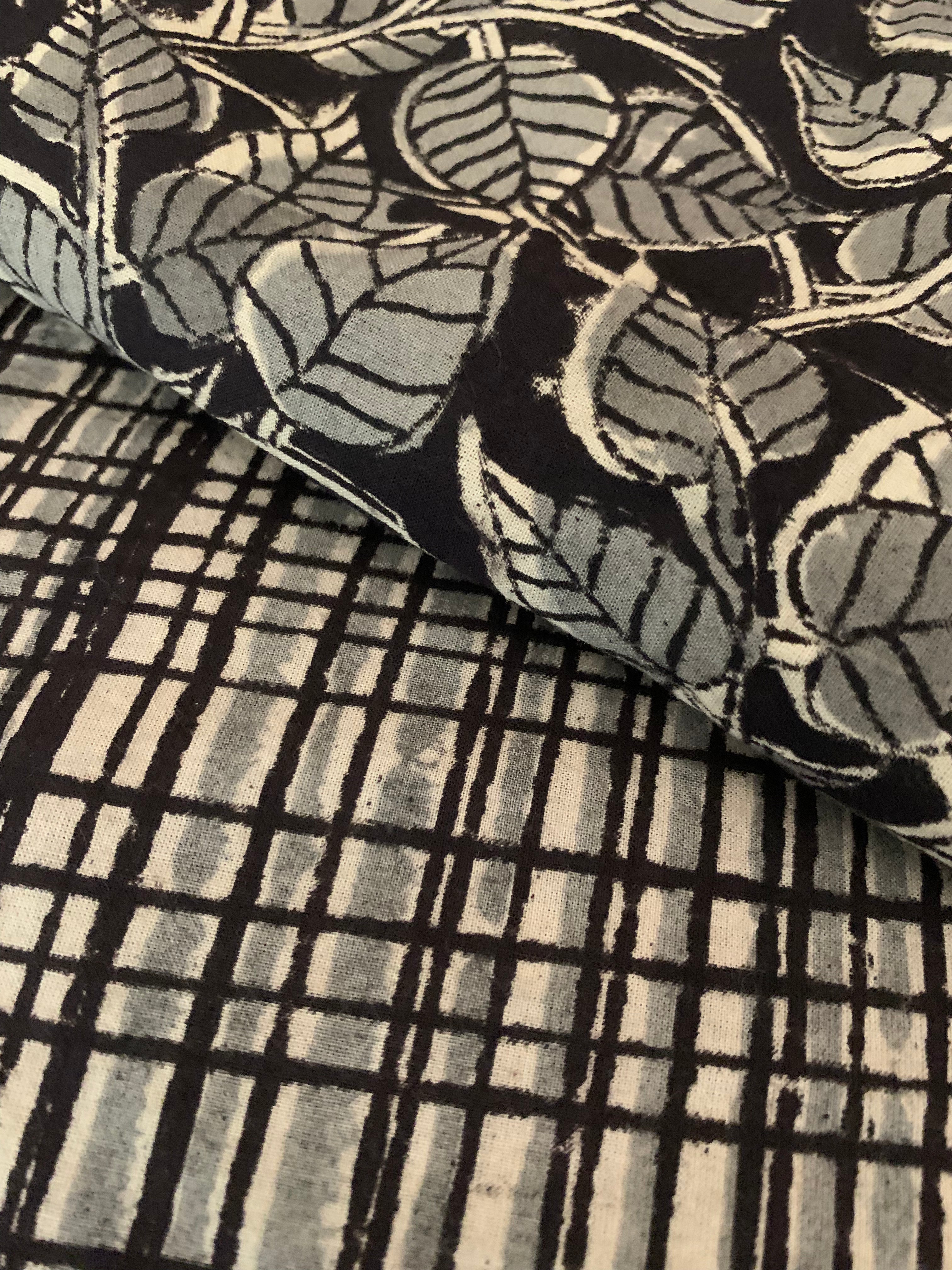 Hand Block Printed Kalamkari Natural Dyed Kurta Bottom Set