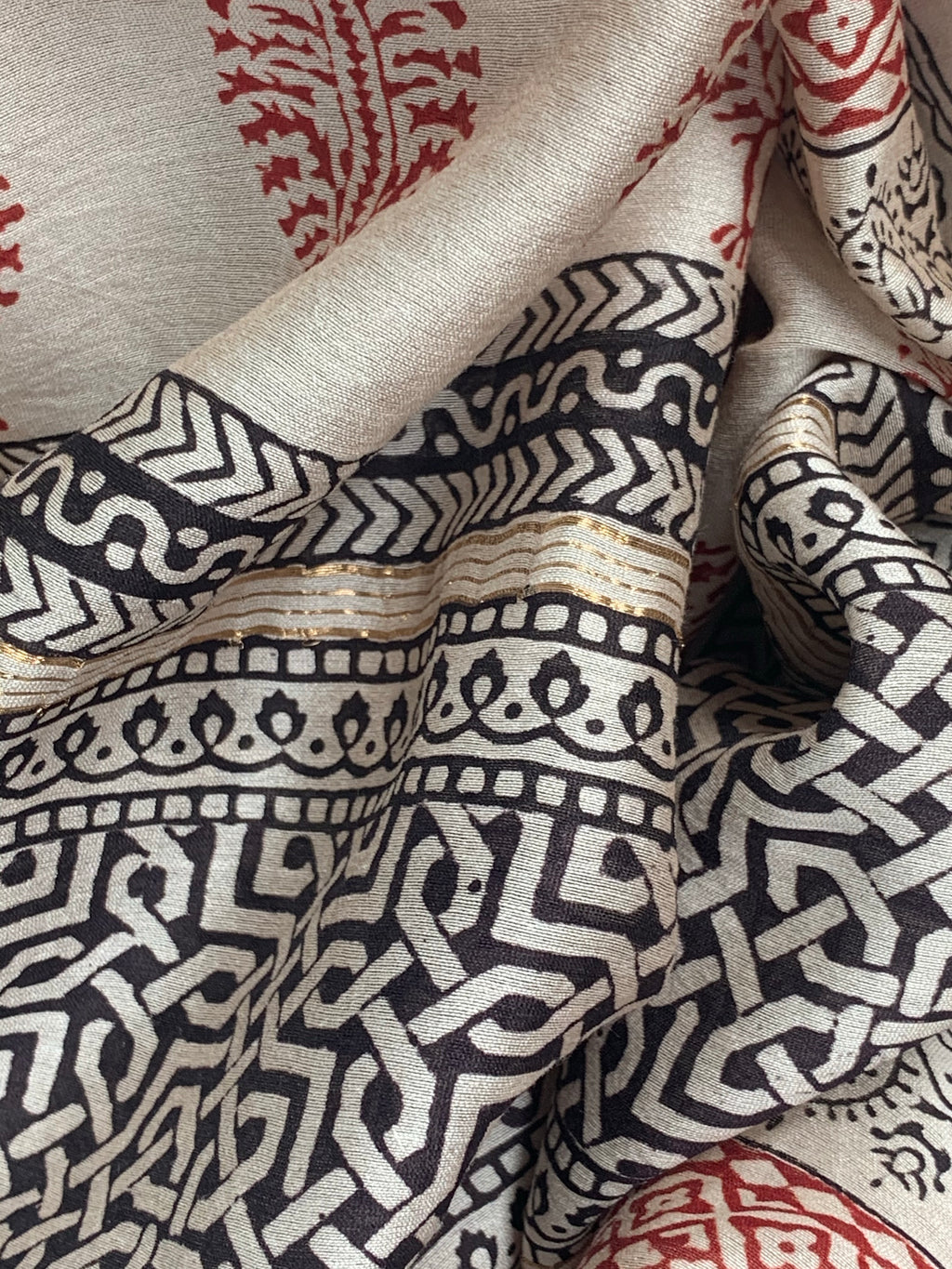 Handblock Chanderi Bagh Suit